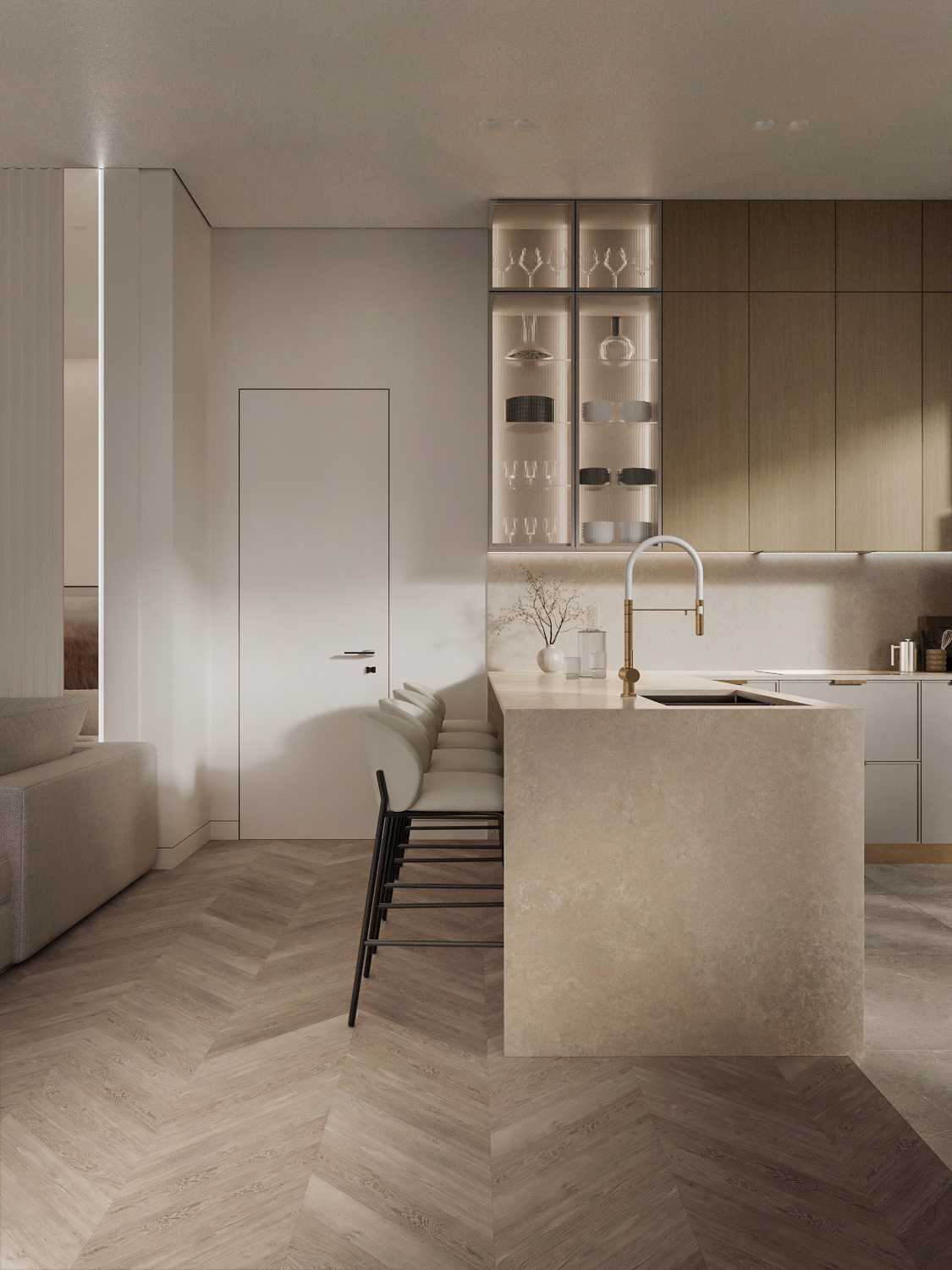 Контемпорари в ЖК Лаврушинский, 116 м2