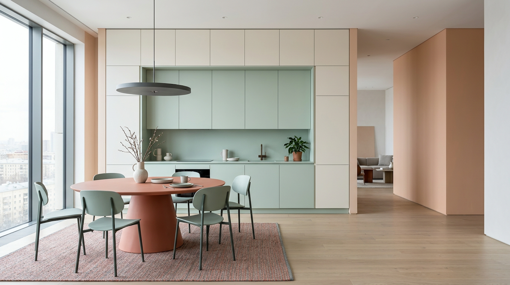 Soft Minimalism: Концепты-интерьеров для квартиры в ЖК Шагал