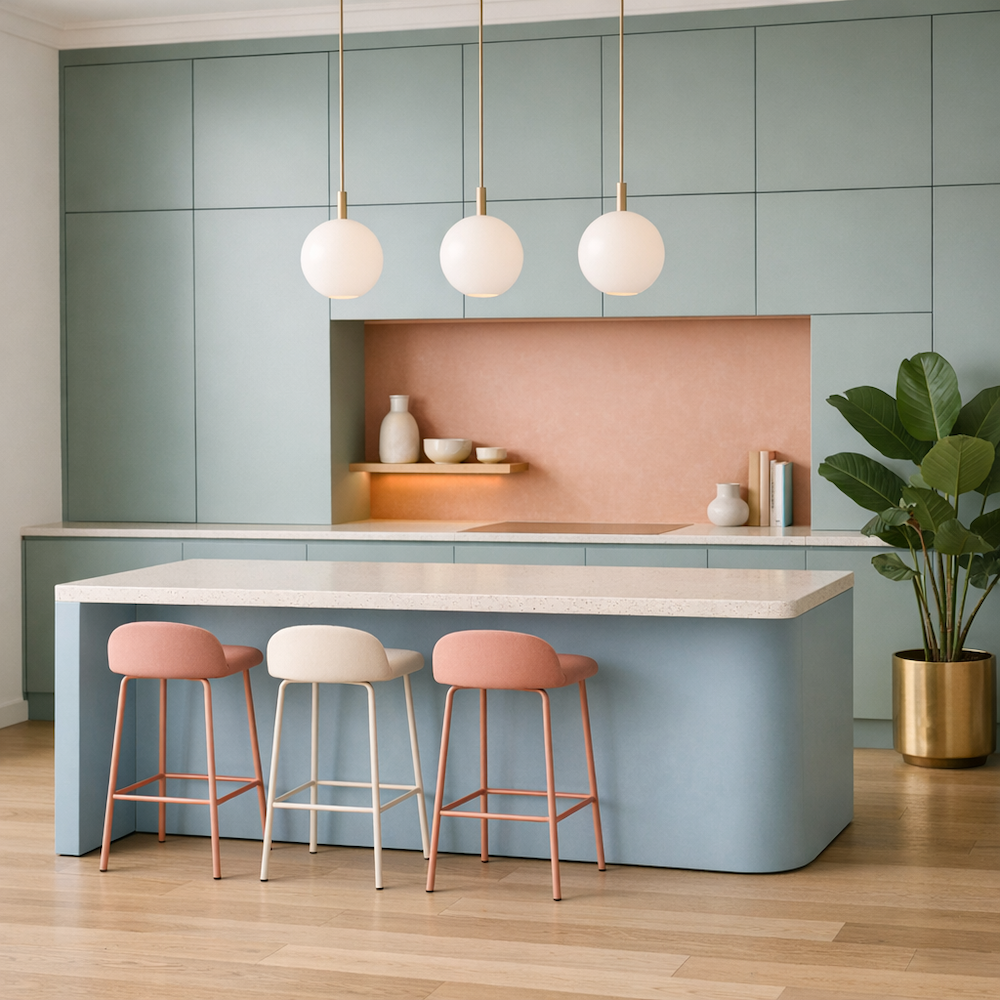 Soft Minimalism: Концепты-интерьеров для квартиры в ЖК Шагал