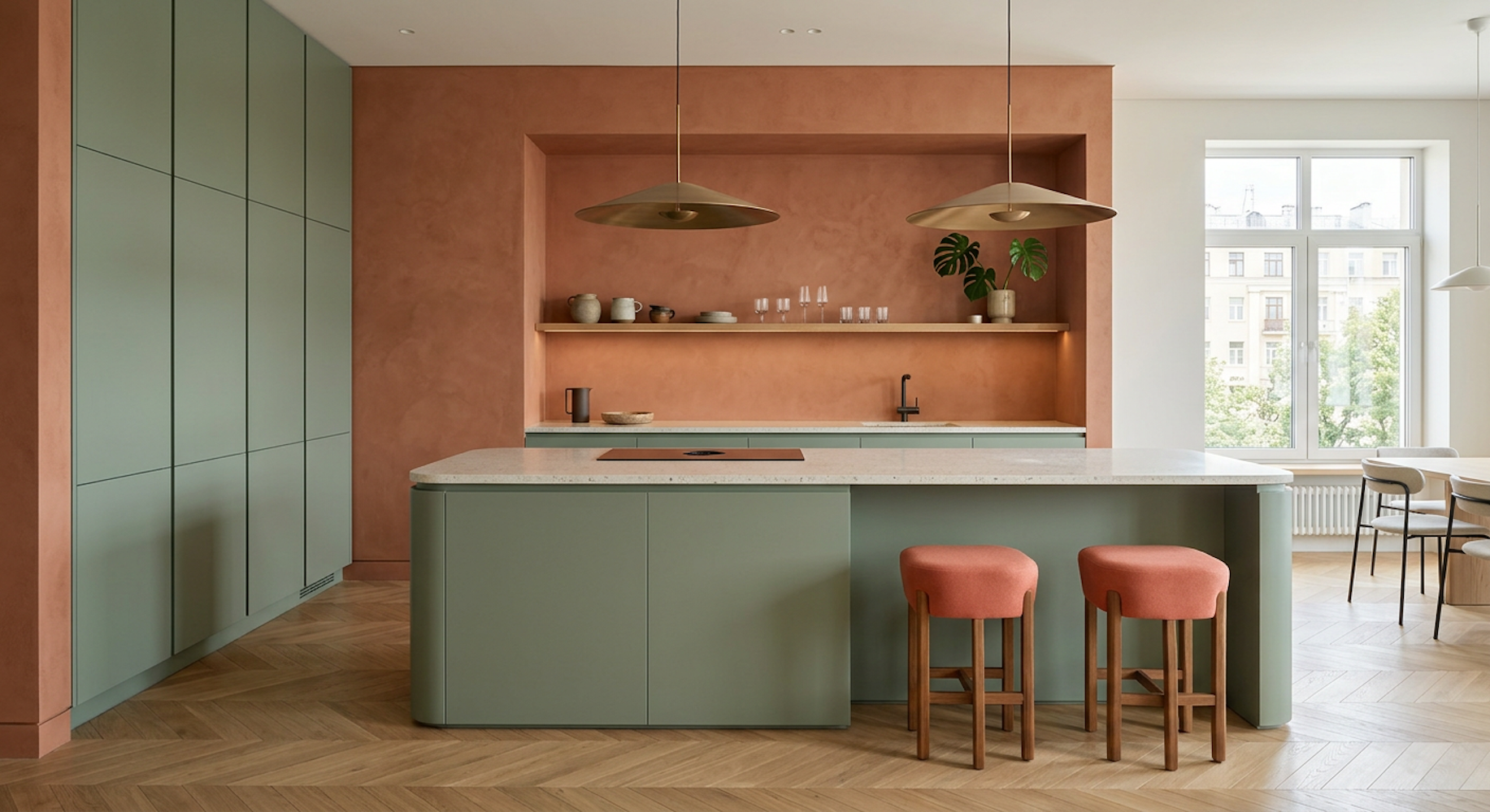 Soft Minimalism: Концепты-интерьеров для квартиры в ЖК Шагал