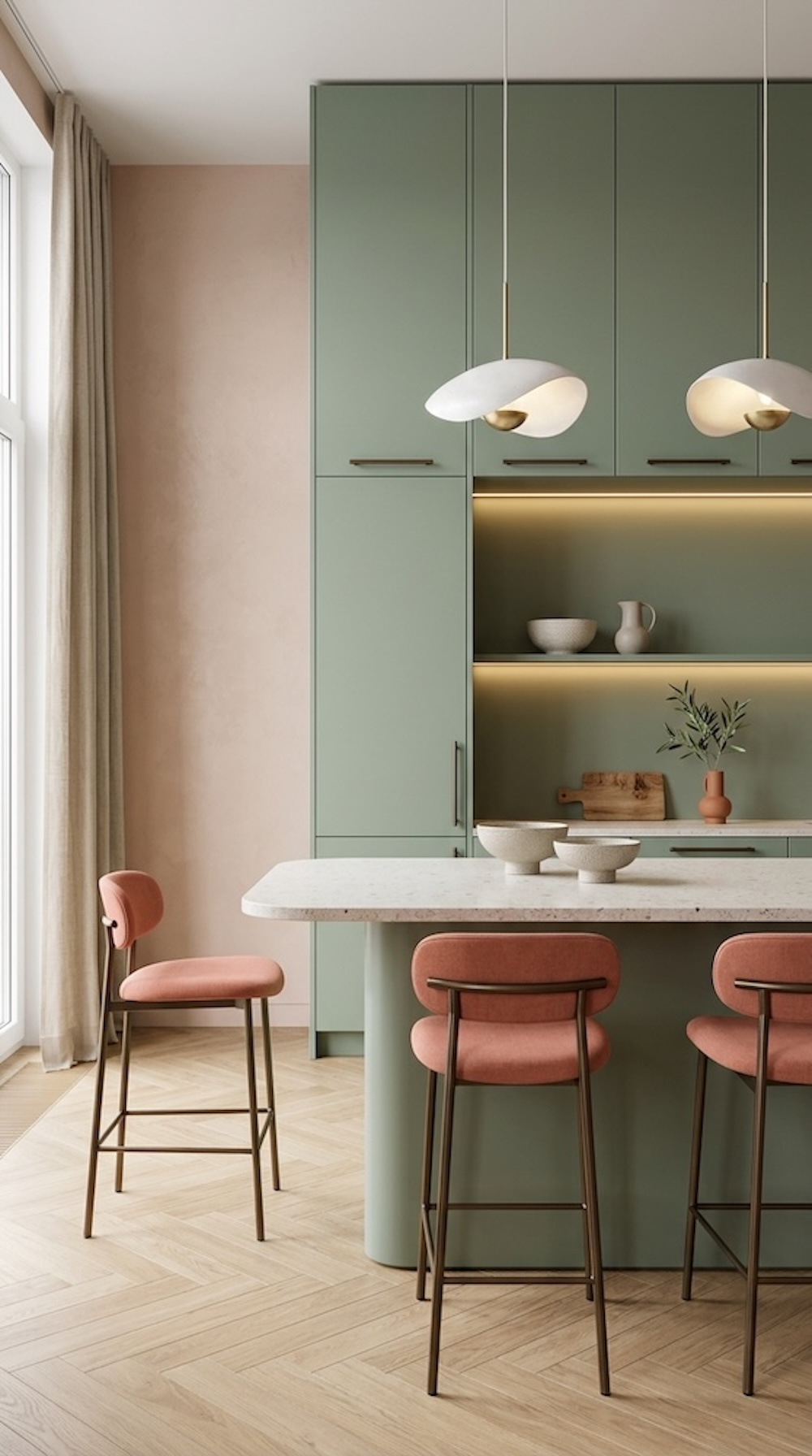 Soft Minimalism: Концепты-интерьеров для квартиры в ЖК Шагал