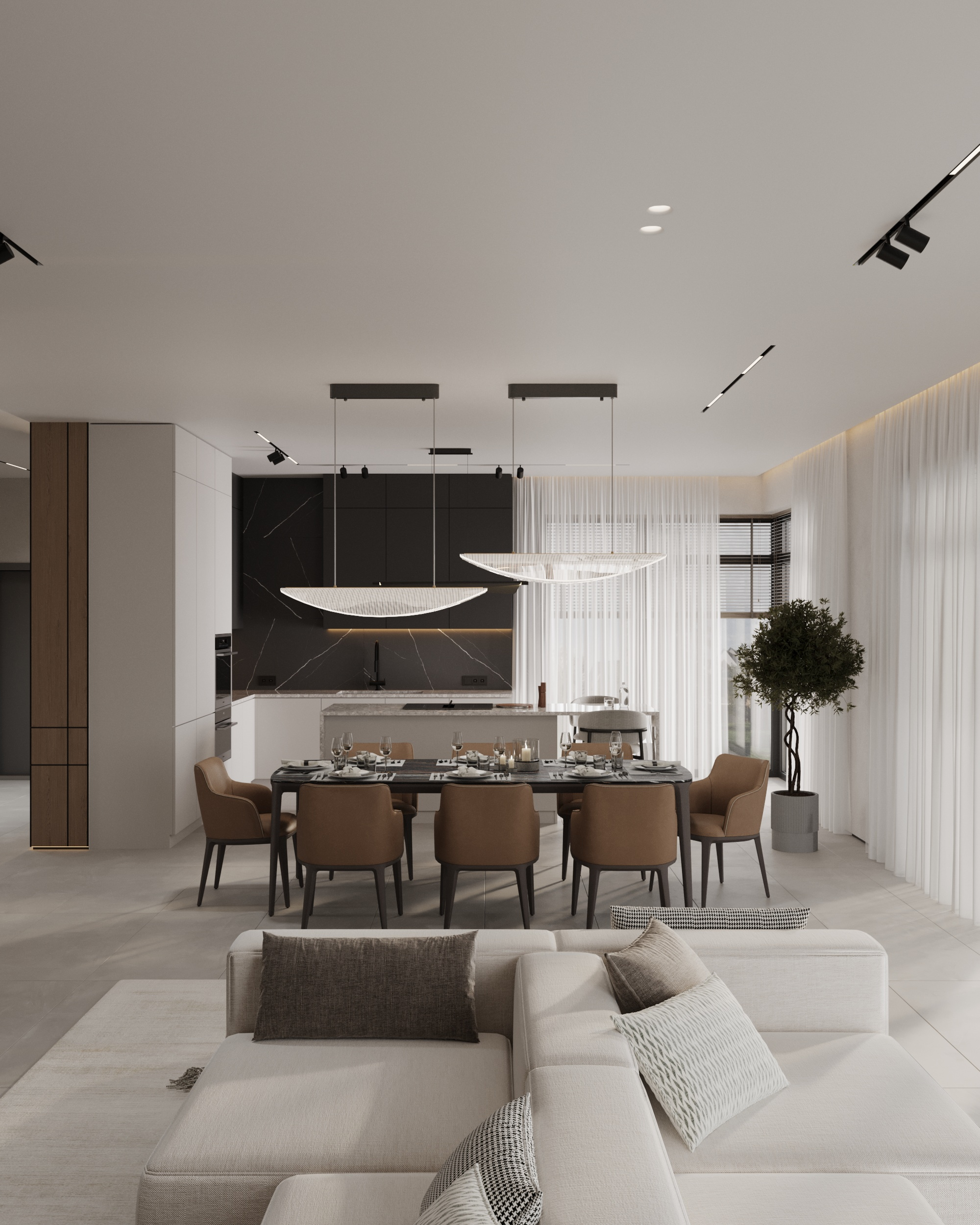 Обложка проекта: Уютный минимализм в доме п.Западный