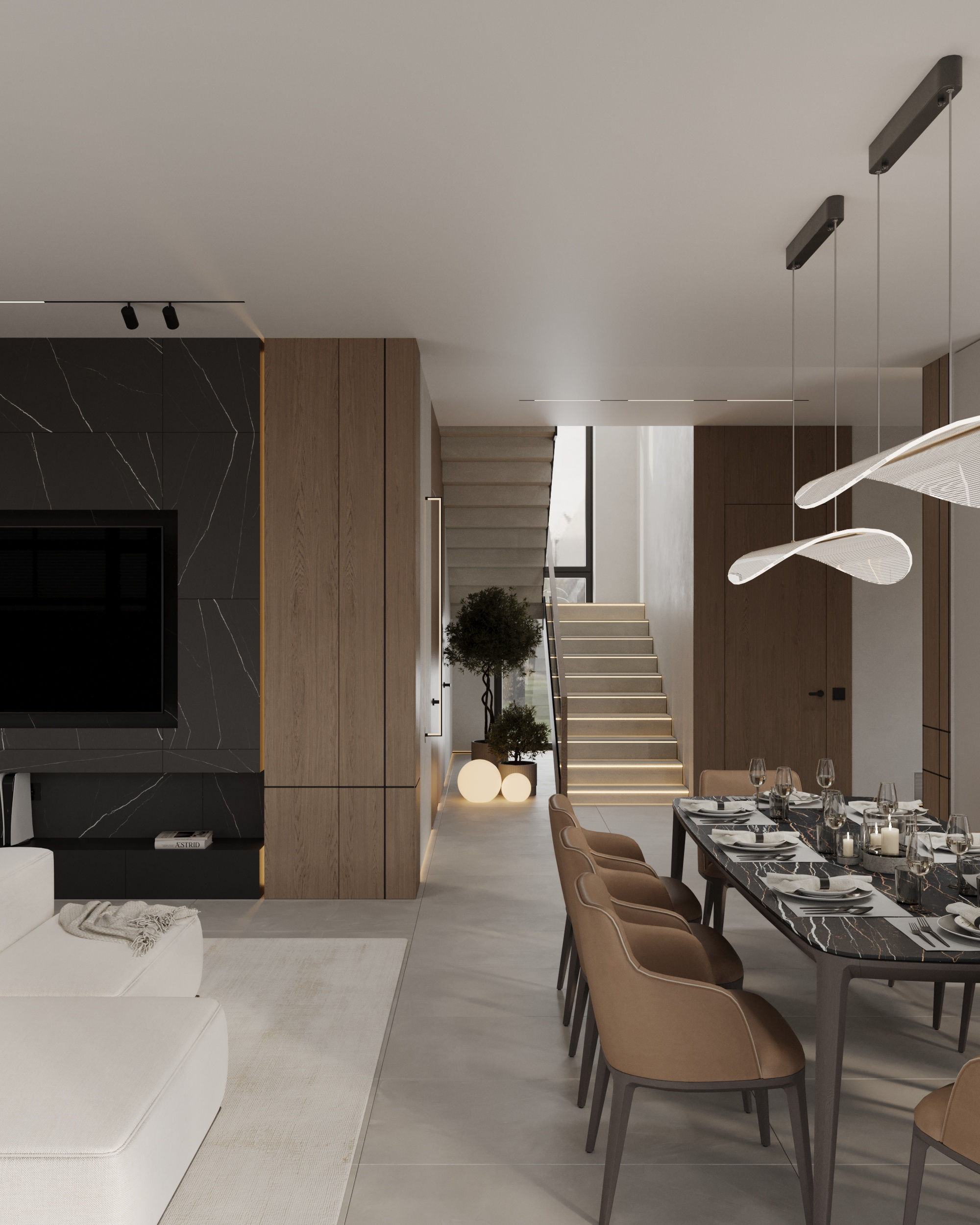 Уютный минимализм в доме п.Западный