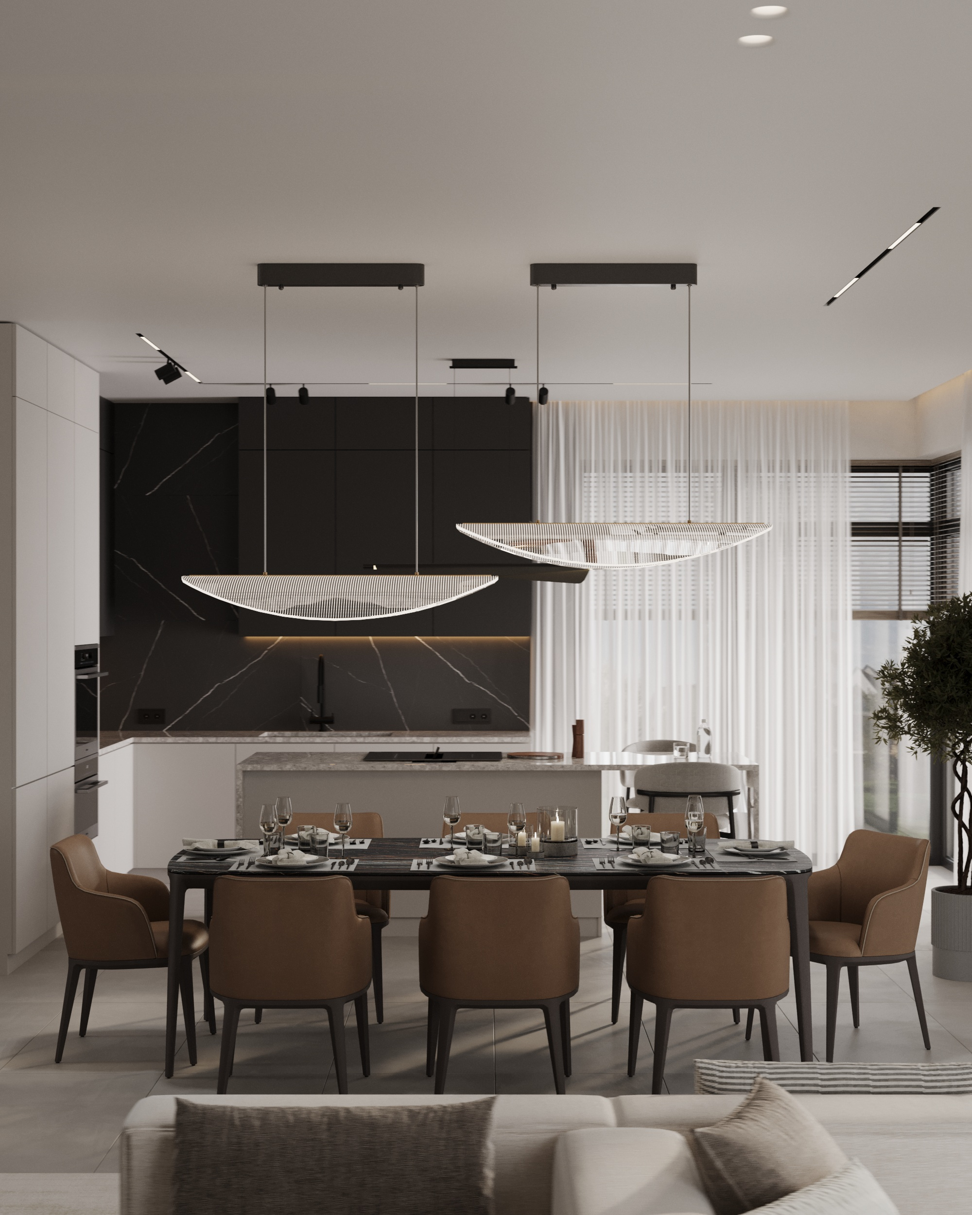 Уютный минимализм в доме п.Западный