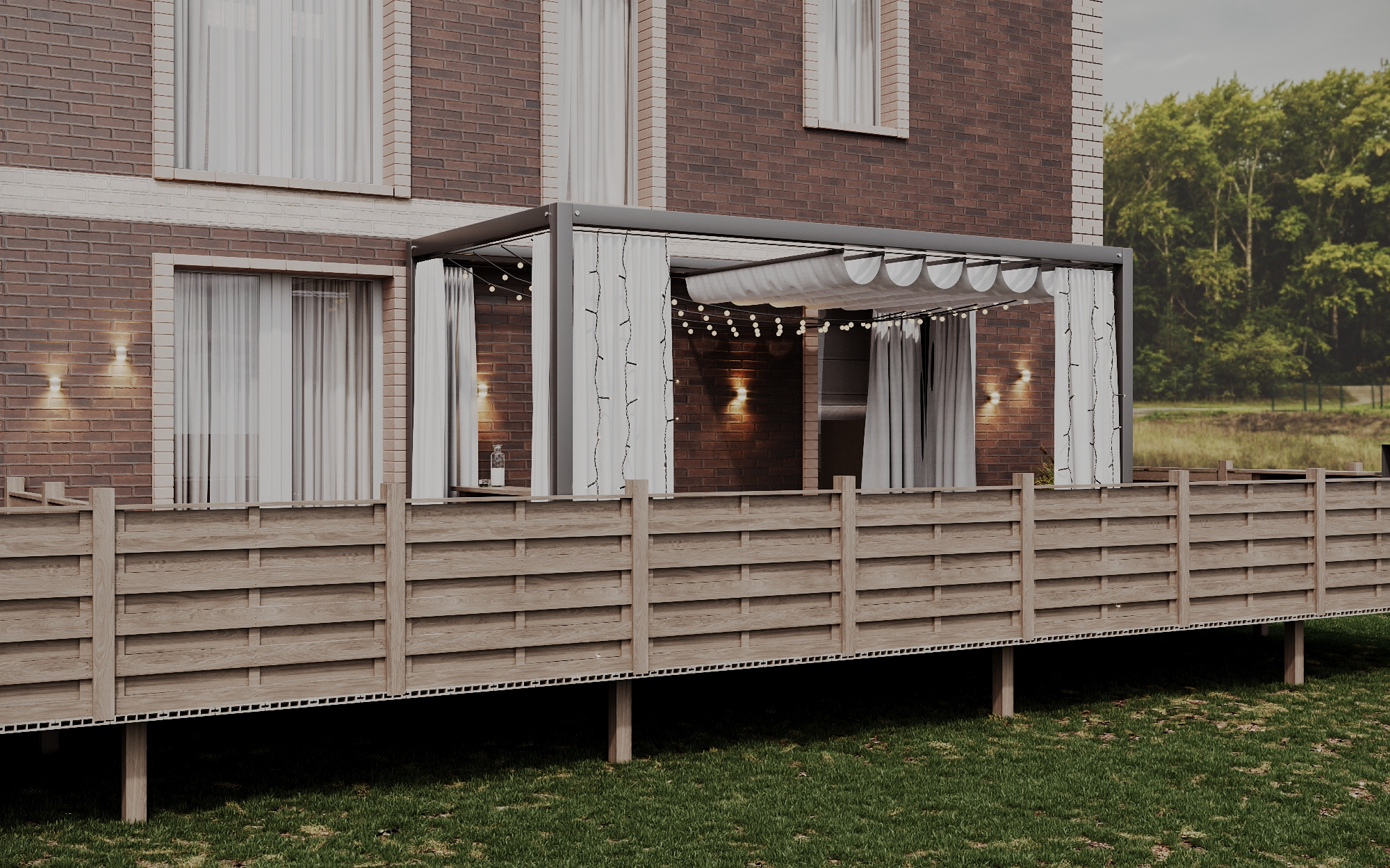 Обложка проекта: Терраса у квартиры в ЖК Привилегия