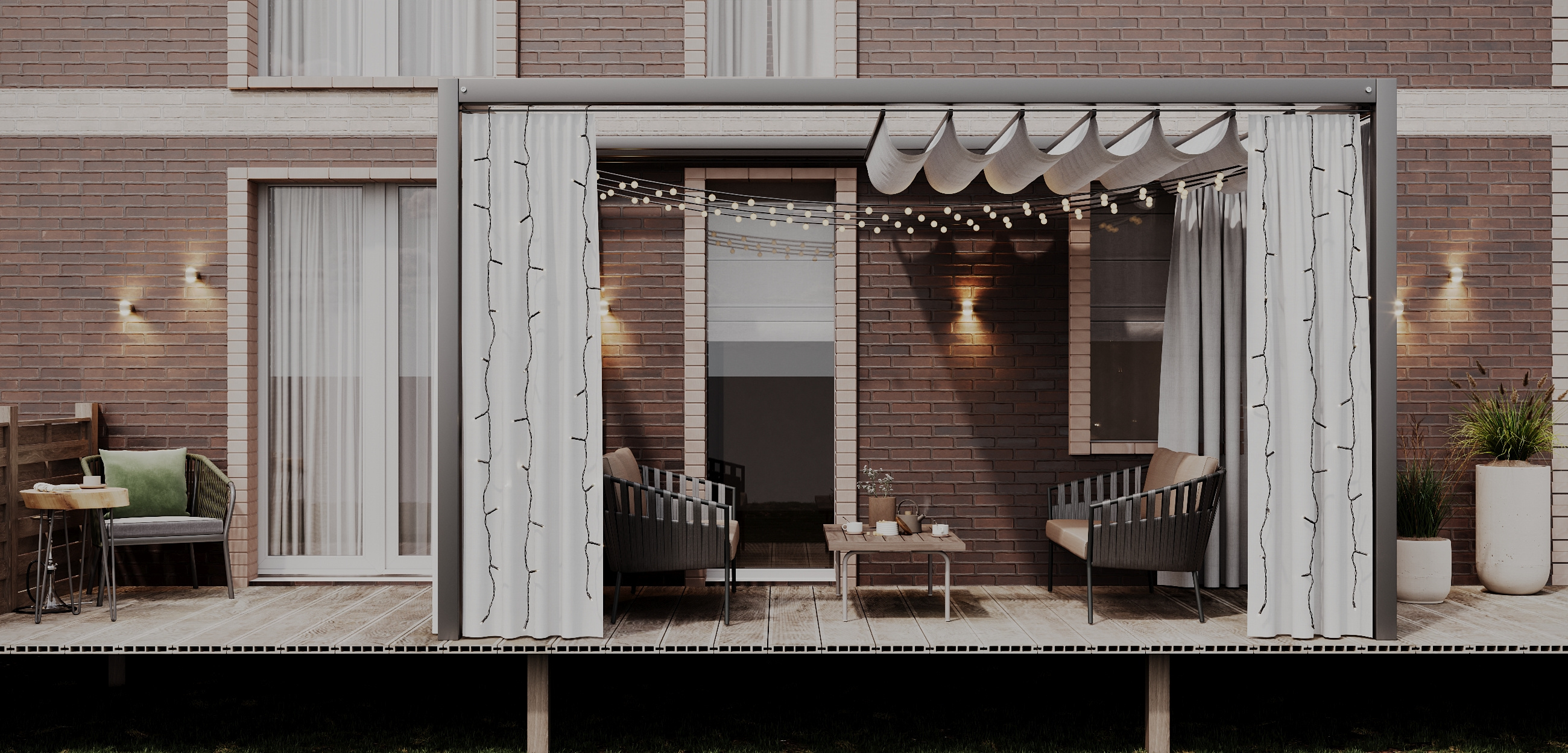 Терраса у квартиры в ЖК Привилегия