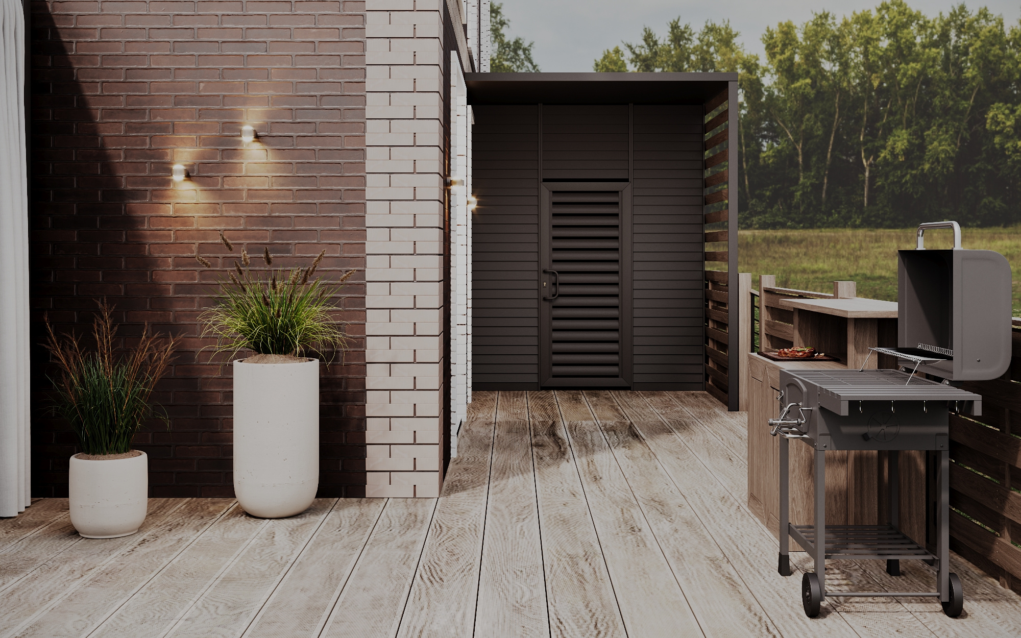 Терраса у квартиры в ЖК Привилегия