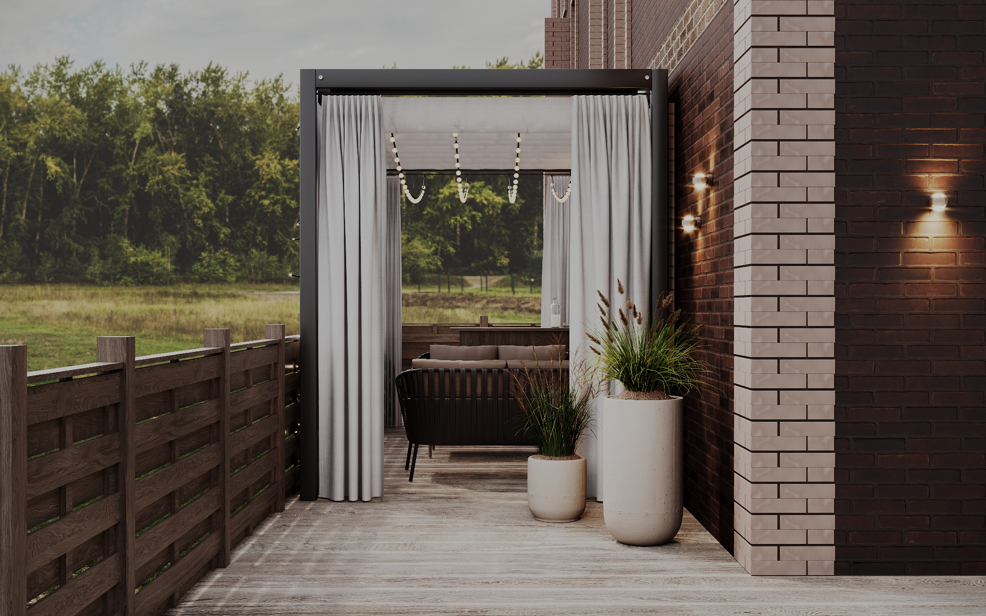 Терраса у квартиры в ЖК Привилегия