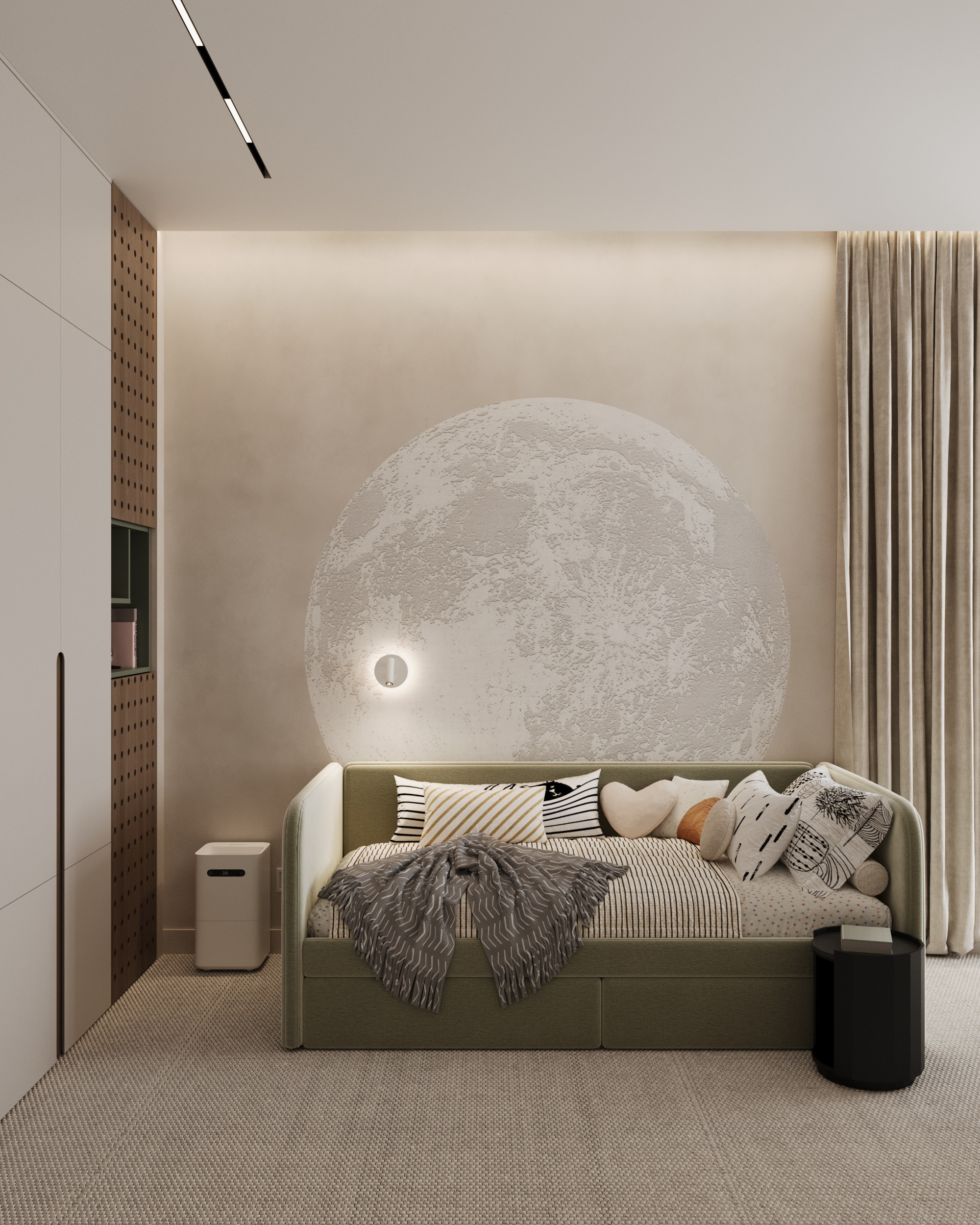 Обложка проекта: Светлая детская комната для мальчика в частном доме