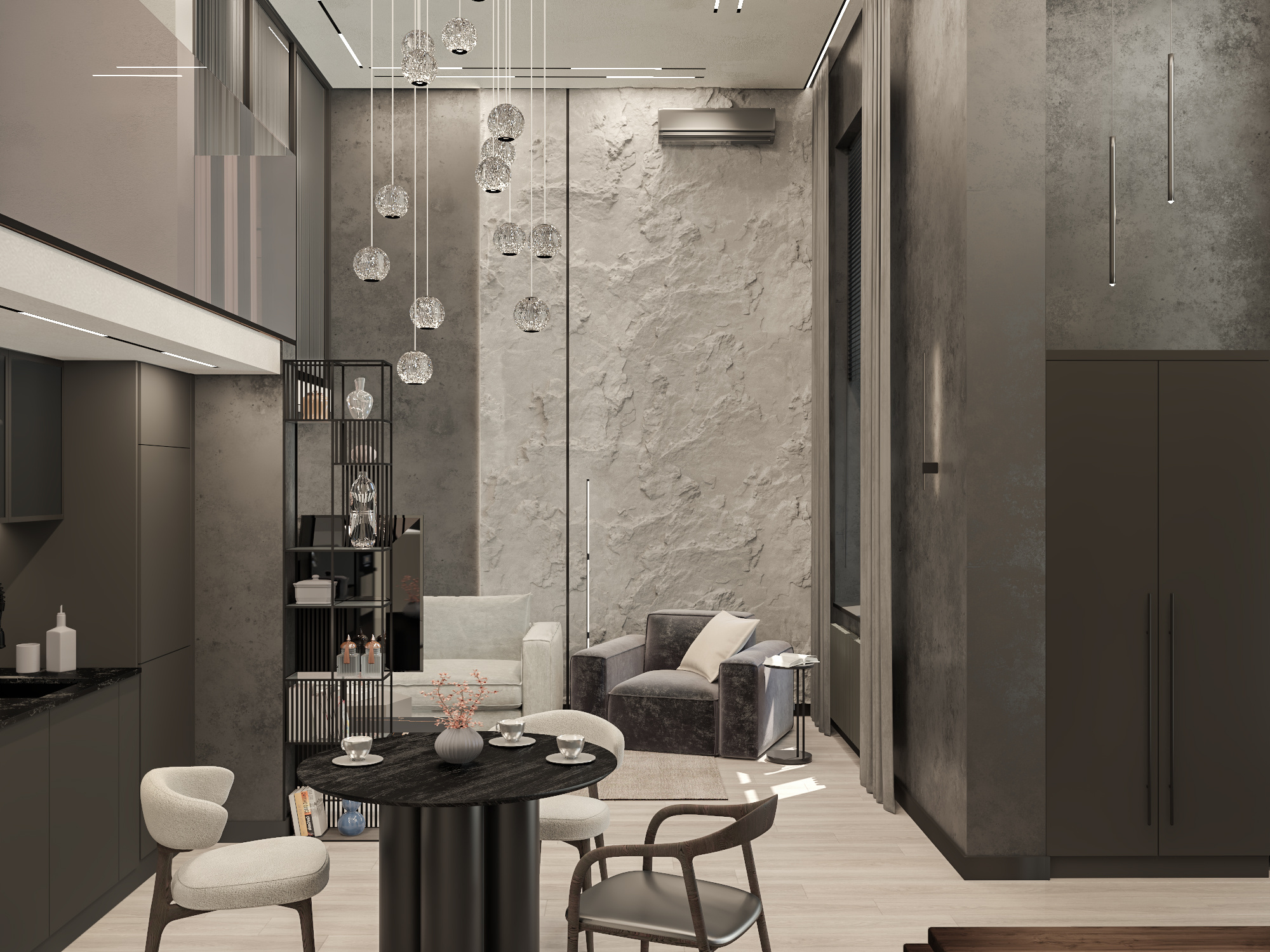 Дизайн-проект 2-х уровневой квартиры