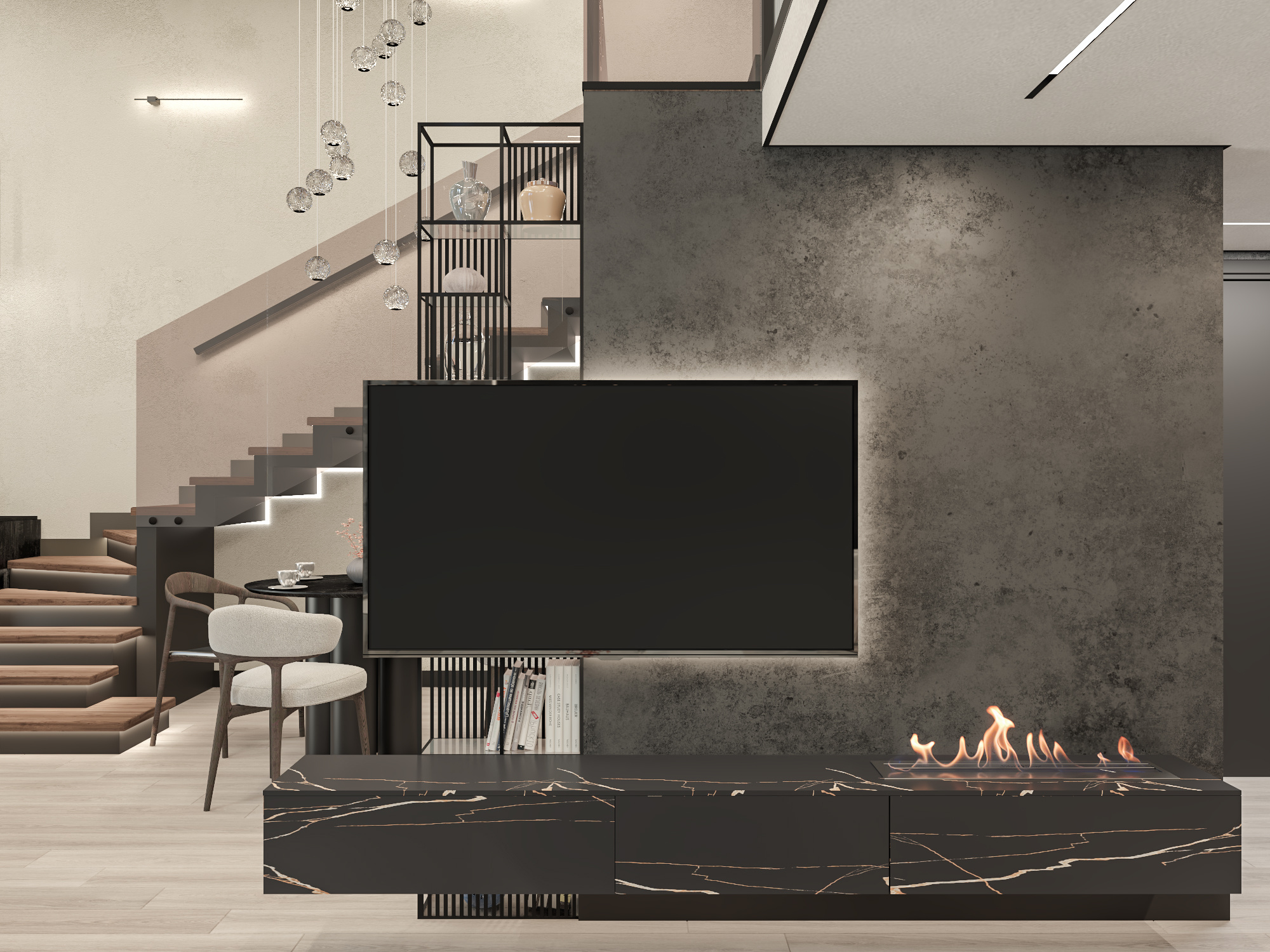 Дизайн-проект 2-х уровневой квартиры