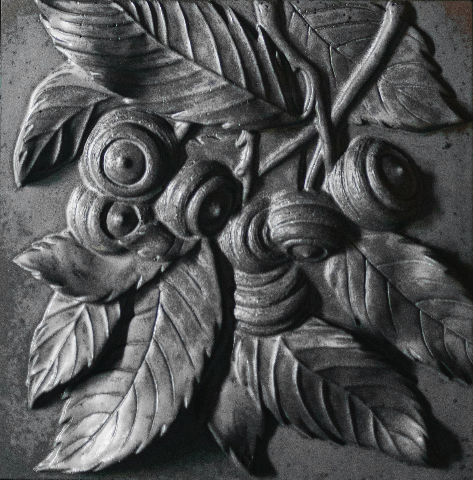 Керамическое панно "Райский сад" в Усадьбе Неклюдова