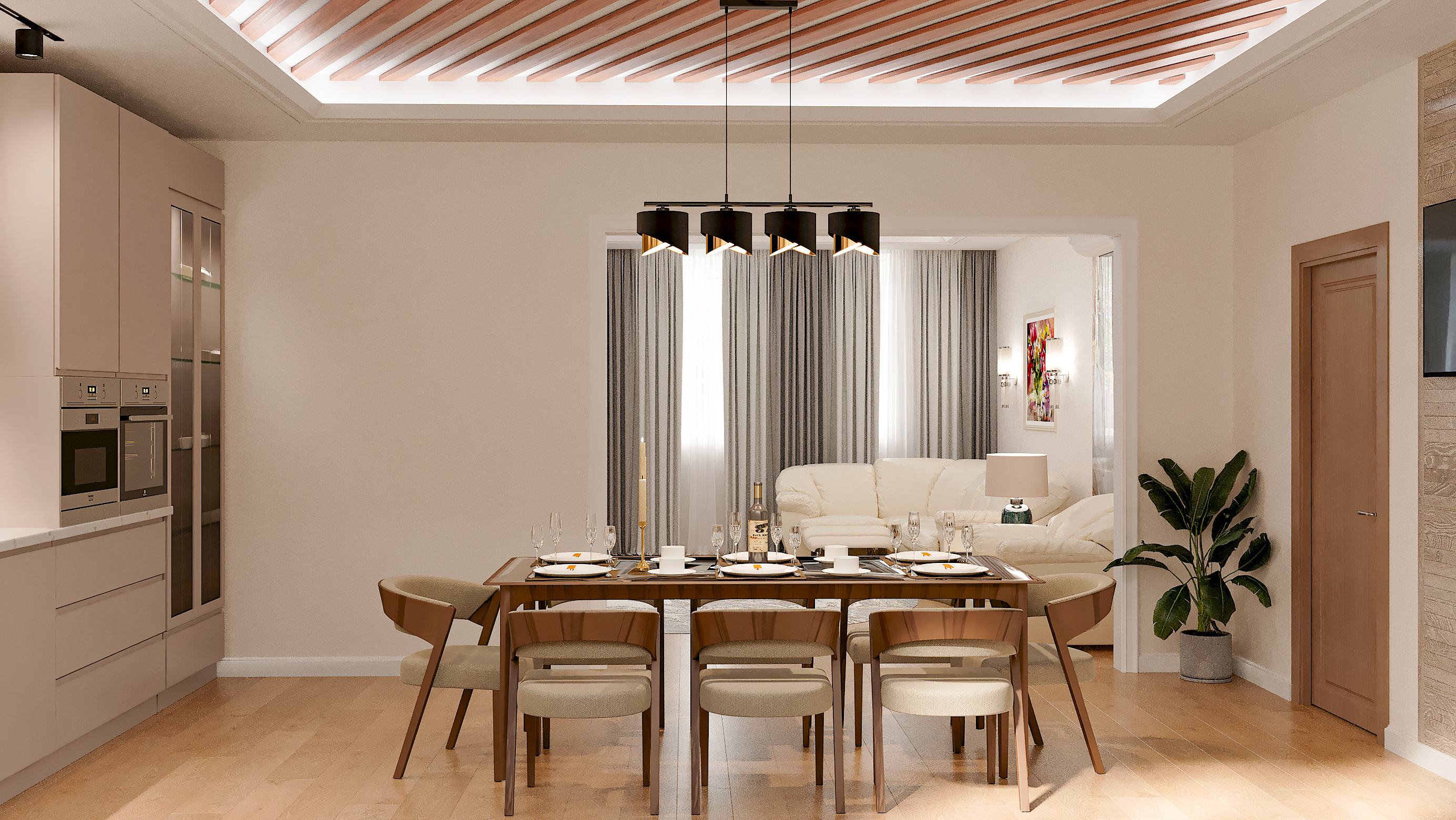 Проект интерьера кухни