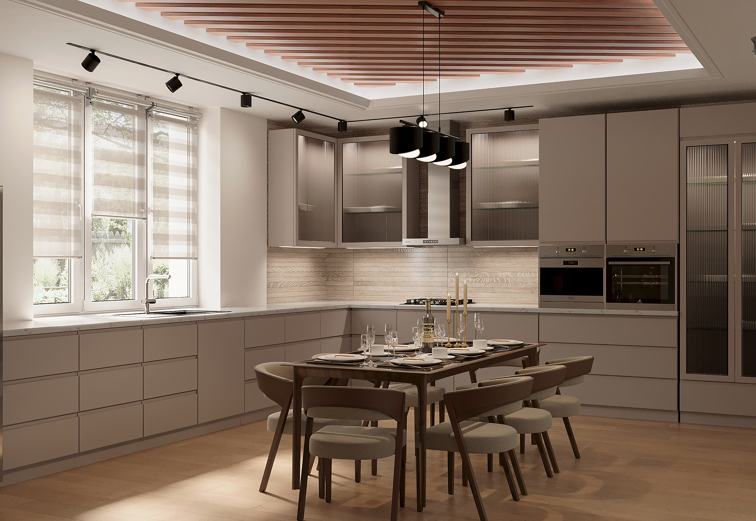 Проект интерьера кухни