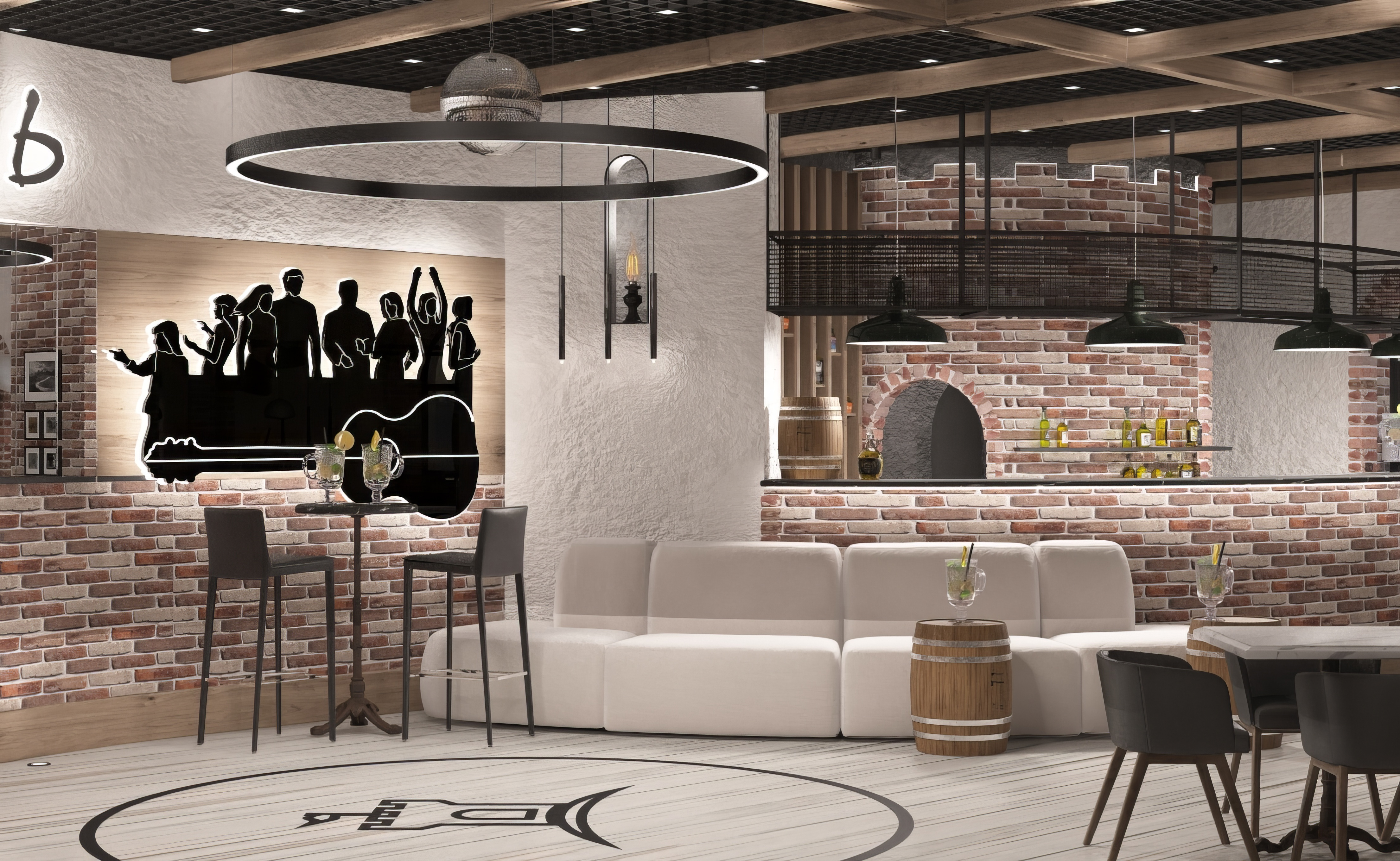 Обложка проекта: кафе КРЕПОСТЬ в санатории КРЕПОСТЬ