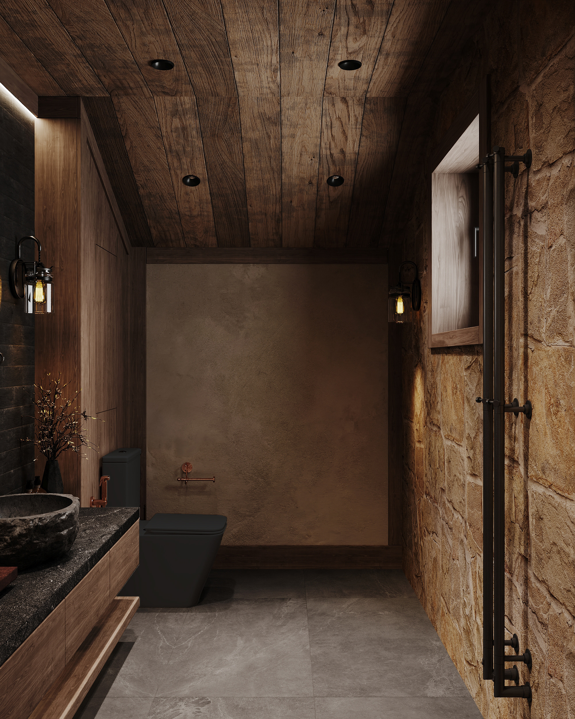 Дизайн интерьера гаража - 2 этаж  —  390 м²