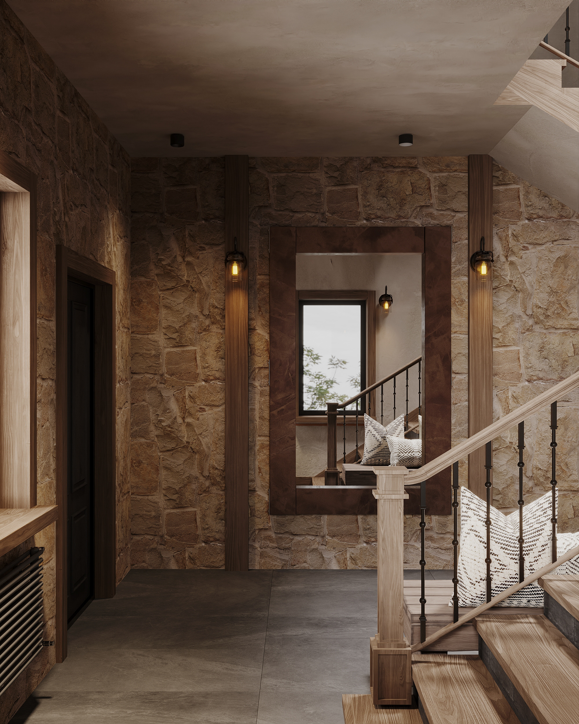 Дизайн интерьера гаража - 2 этаж  —  390 м²