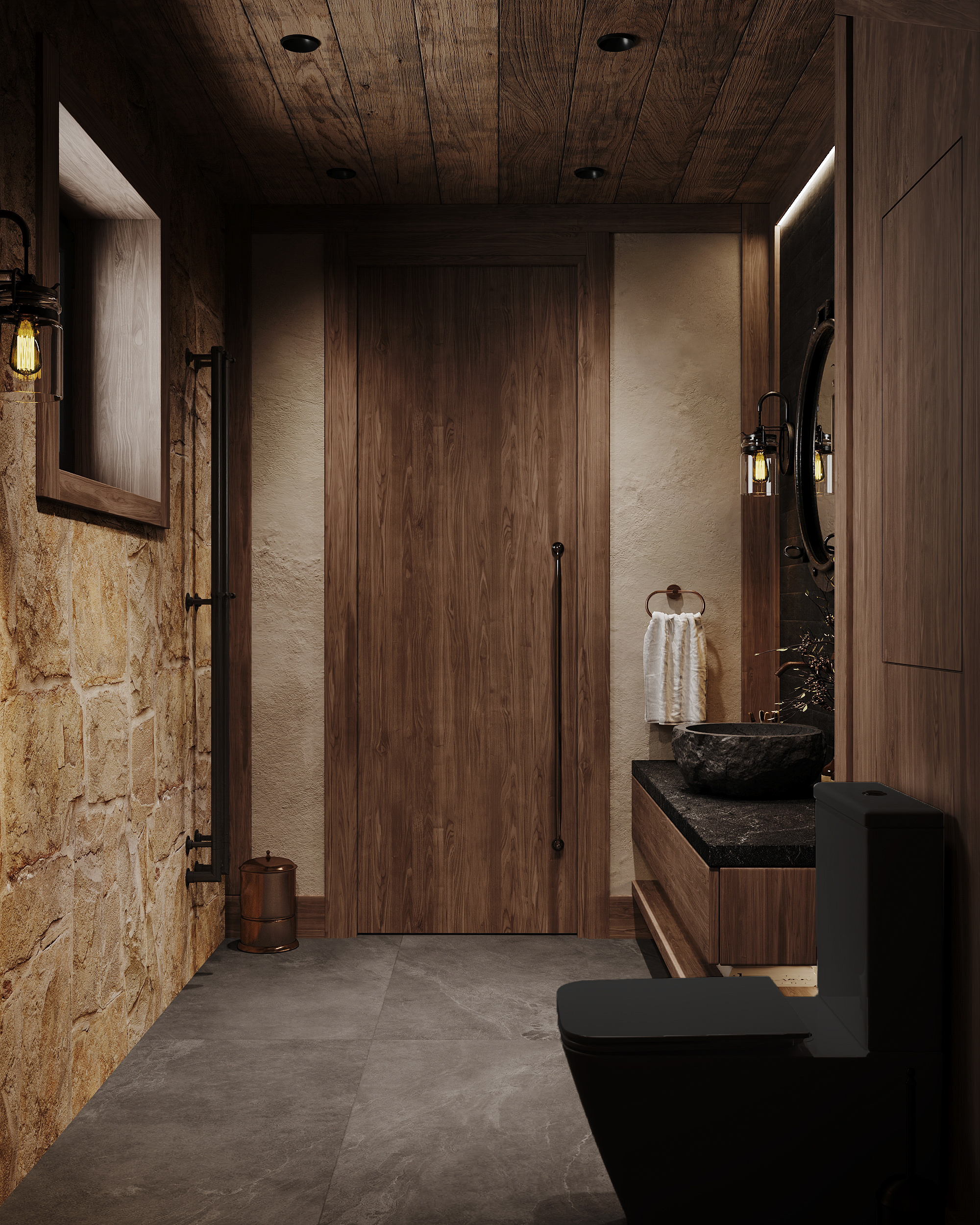 Дизайн интерьера гаража - 2 этаж  —  390 м²