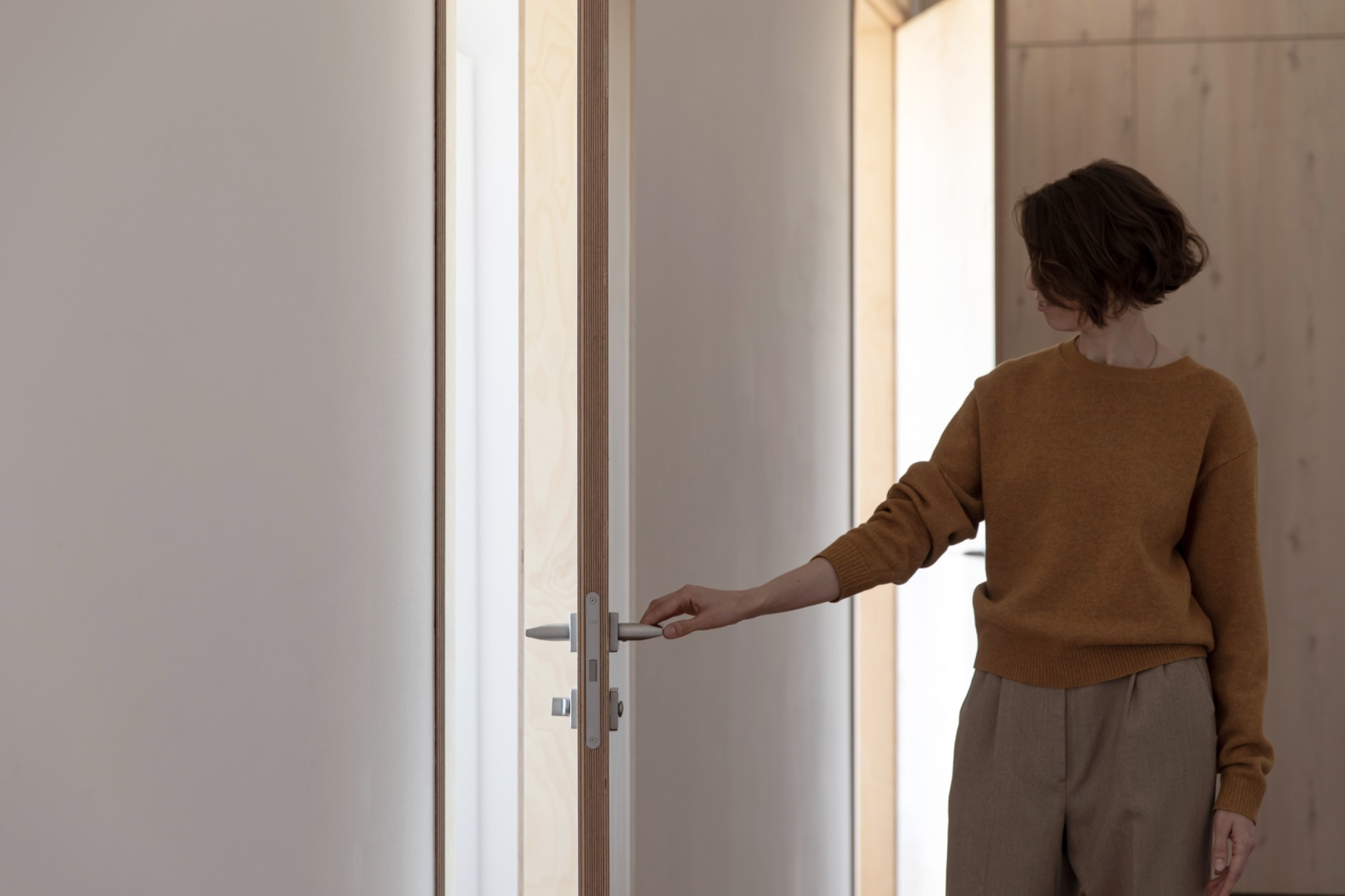 Двери из фанеры с фрамугой