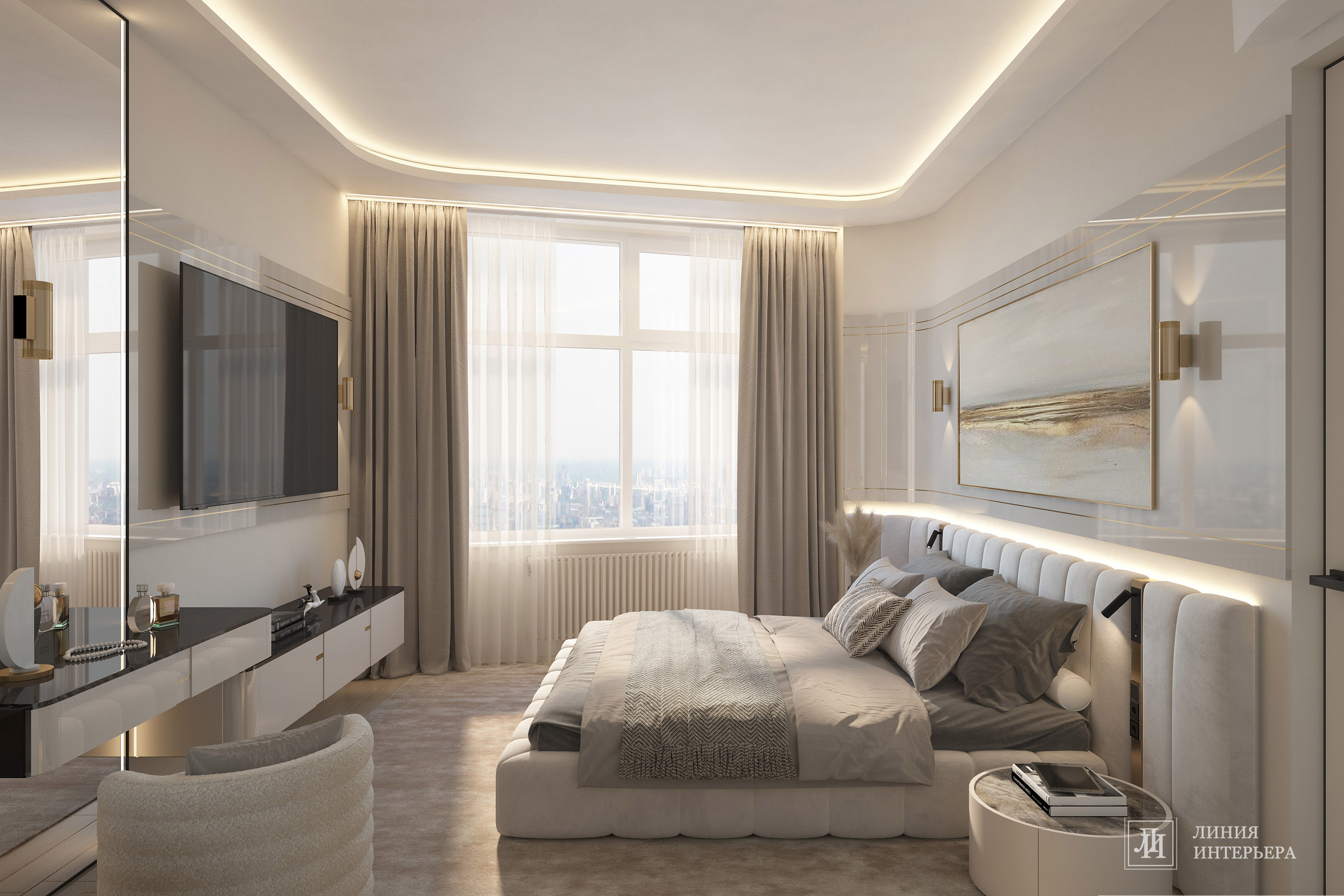 Дизайн квартиры в современном стиле в светлых тонах
