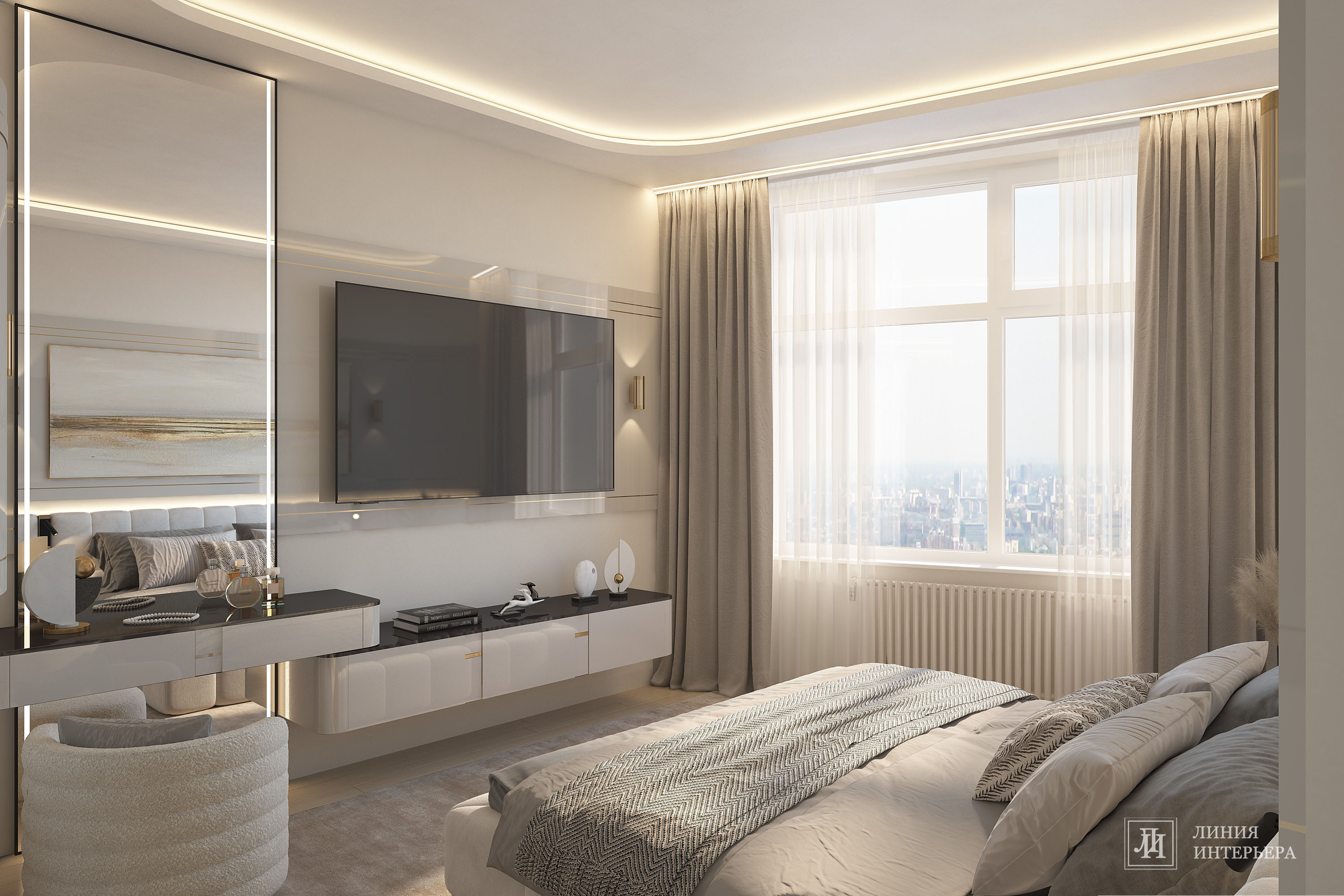 Дизайн квартиры в современном стиле в светлых тонах