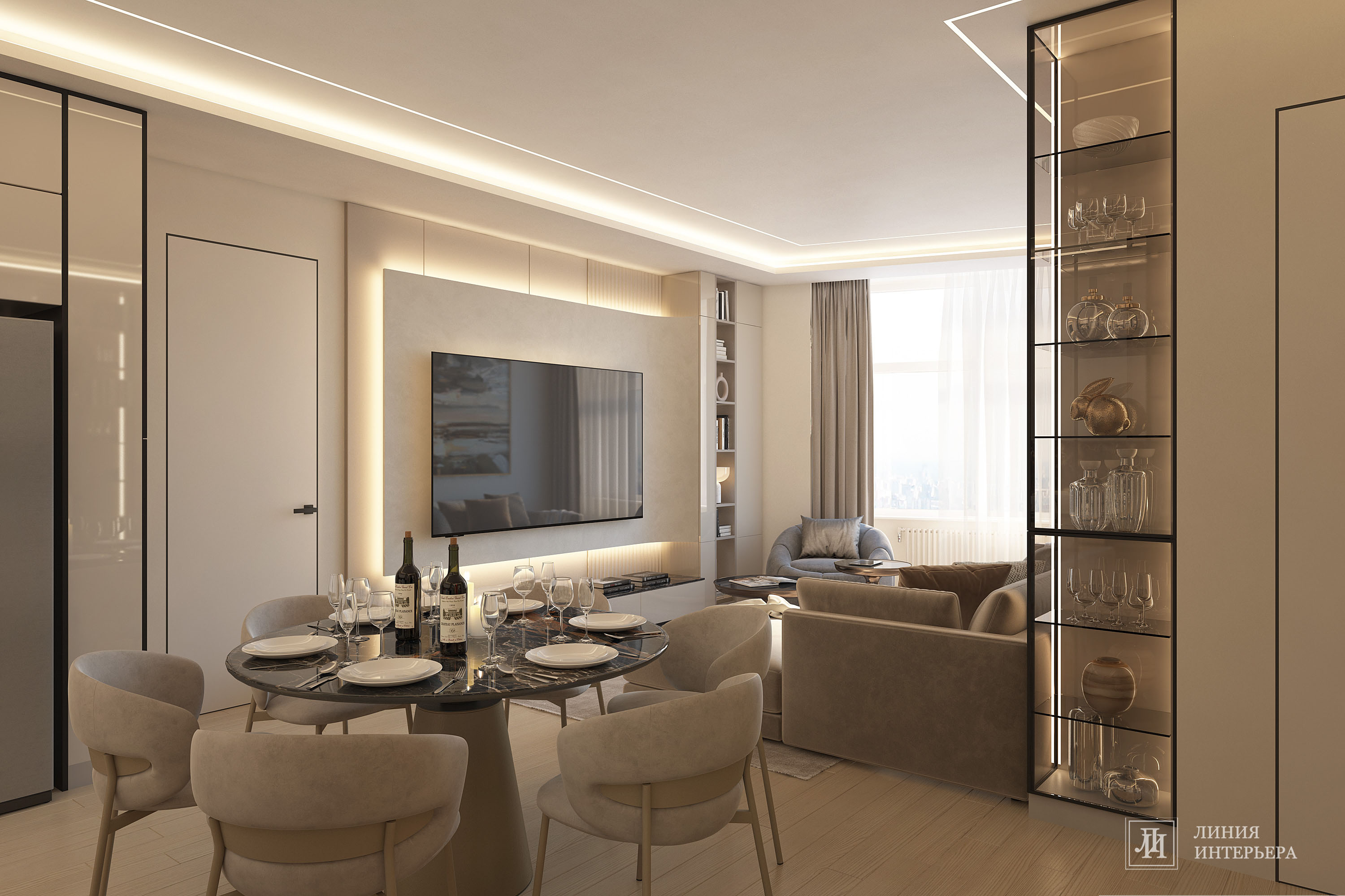 Дизайн квартиры в современном стиле в светлых тонах