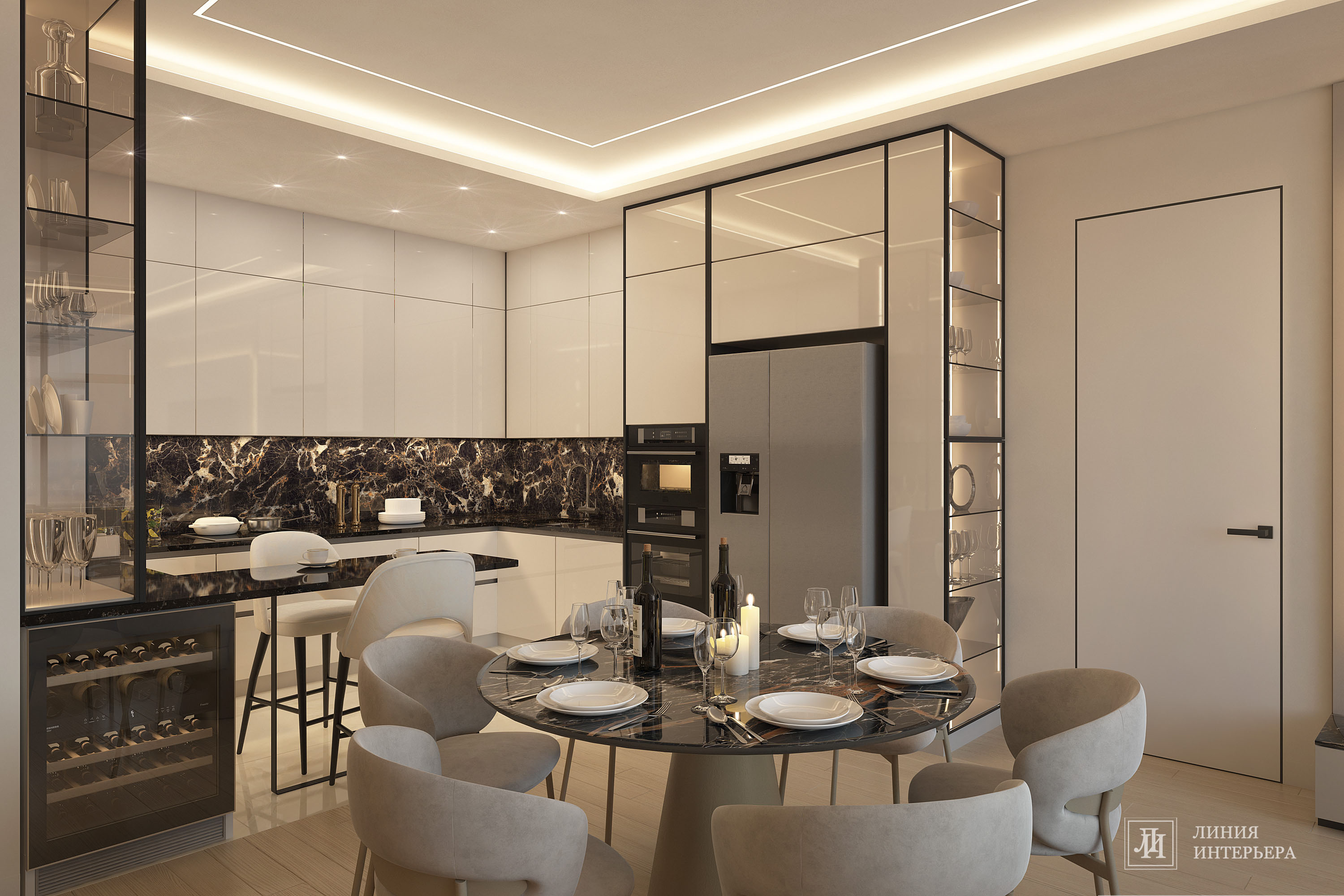 Дизайн квартиры в современном стиле в светлых тонах