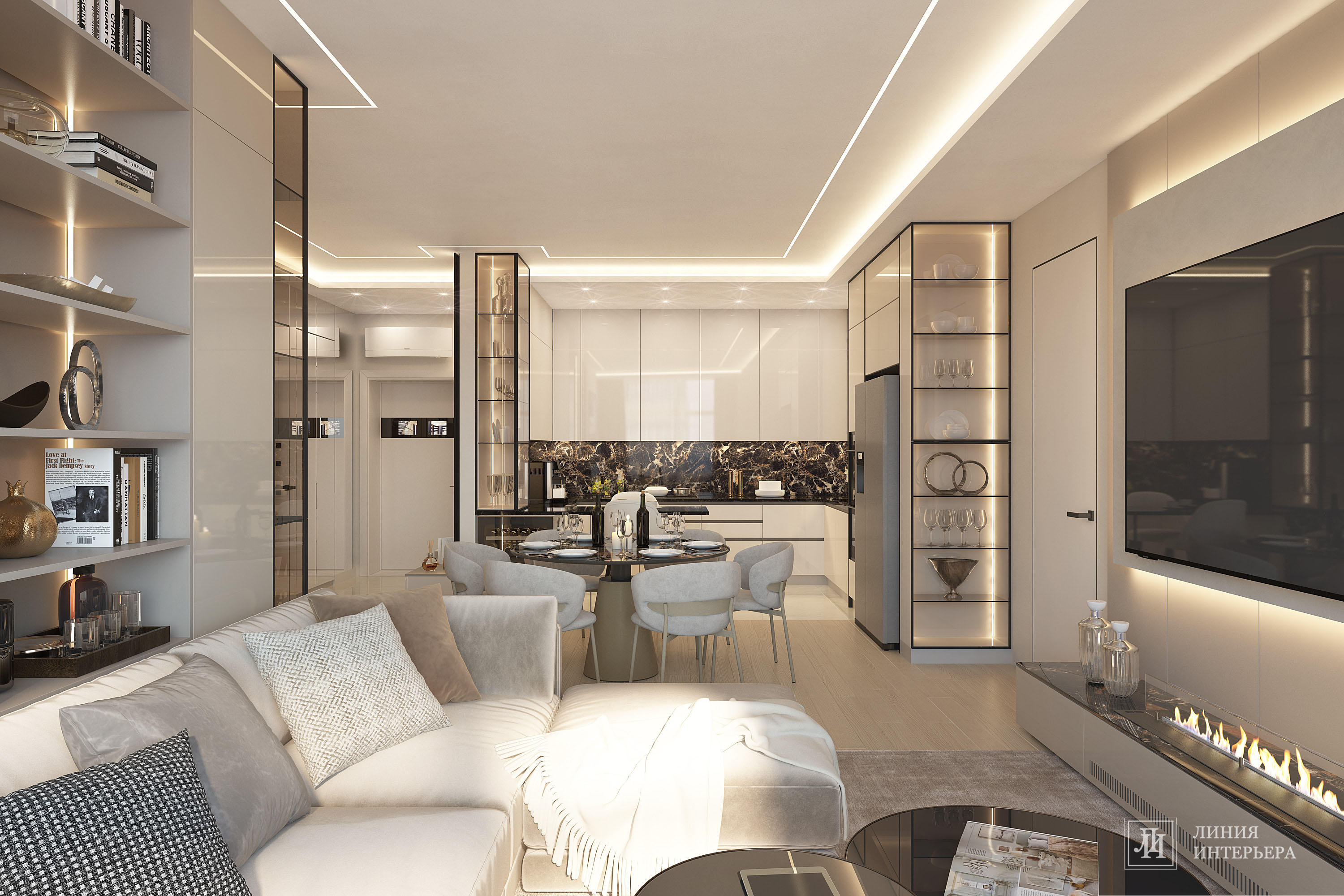 Обложка проекта: Дизайн квартиры в современном стиле в светлых тонах