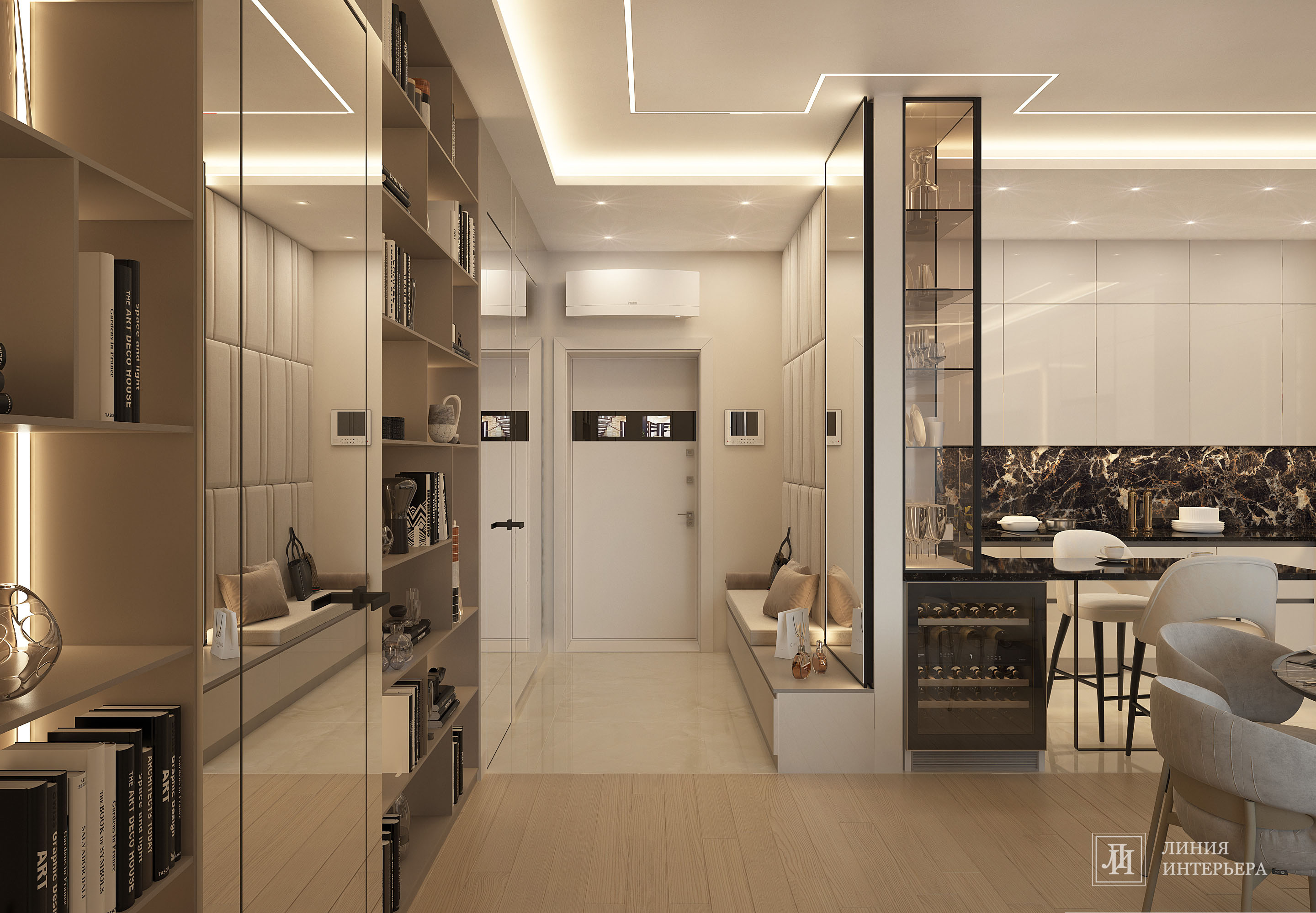 Дизайн квартиры в современном стиле в светлых тонах