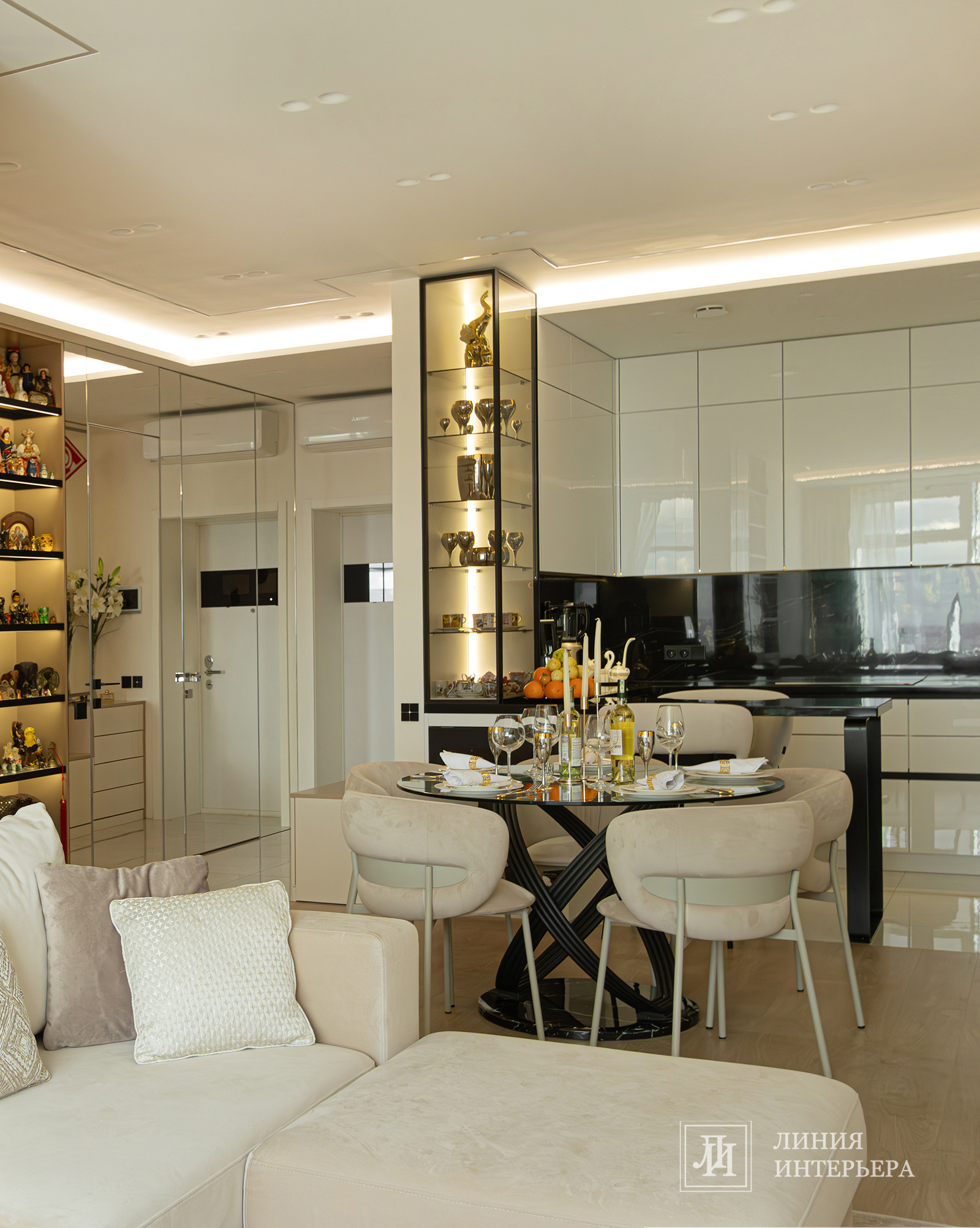 Светлый дизайн квартиры