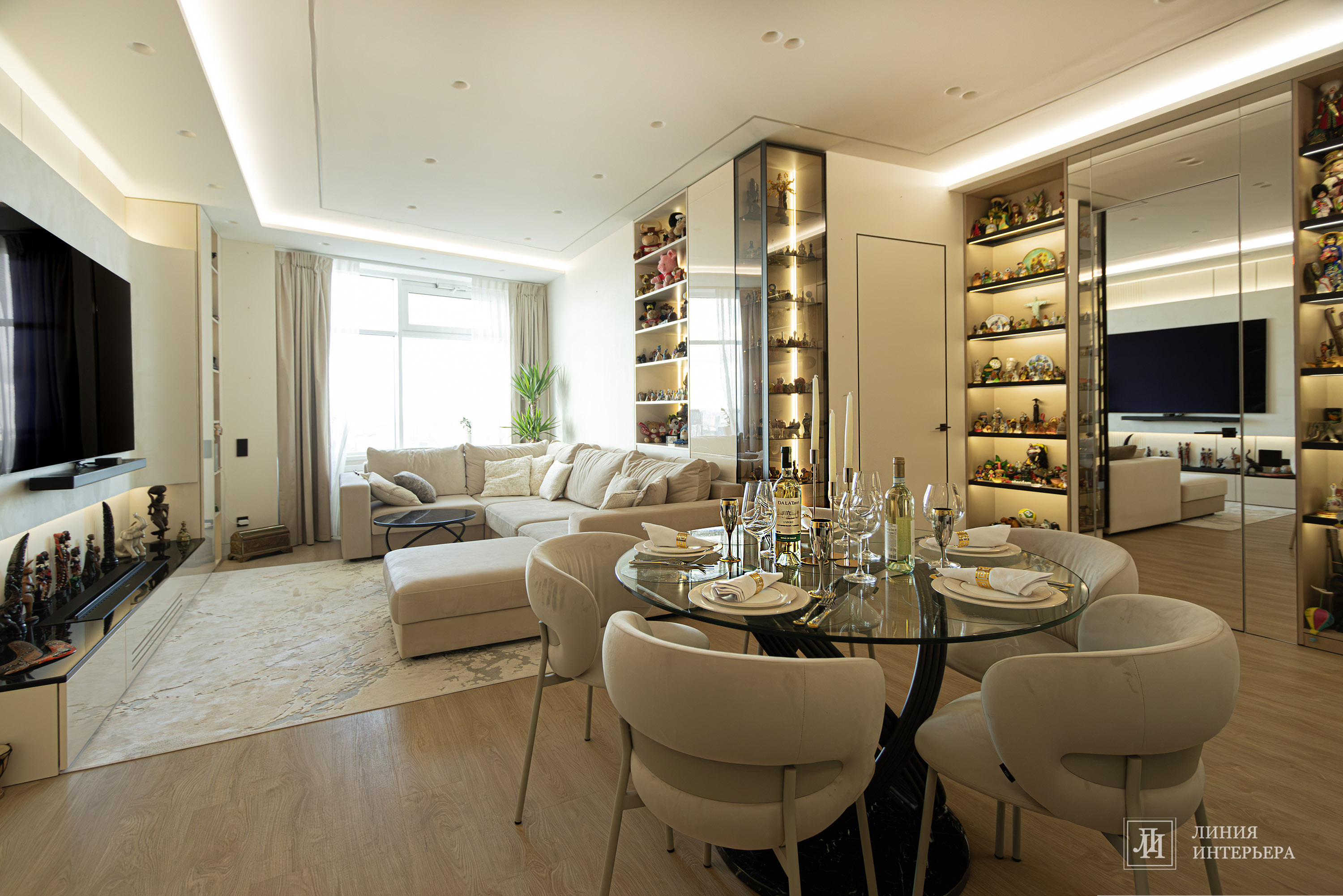 Светлый дизайн квартиры