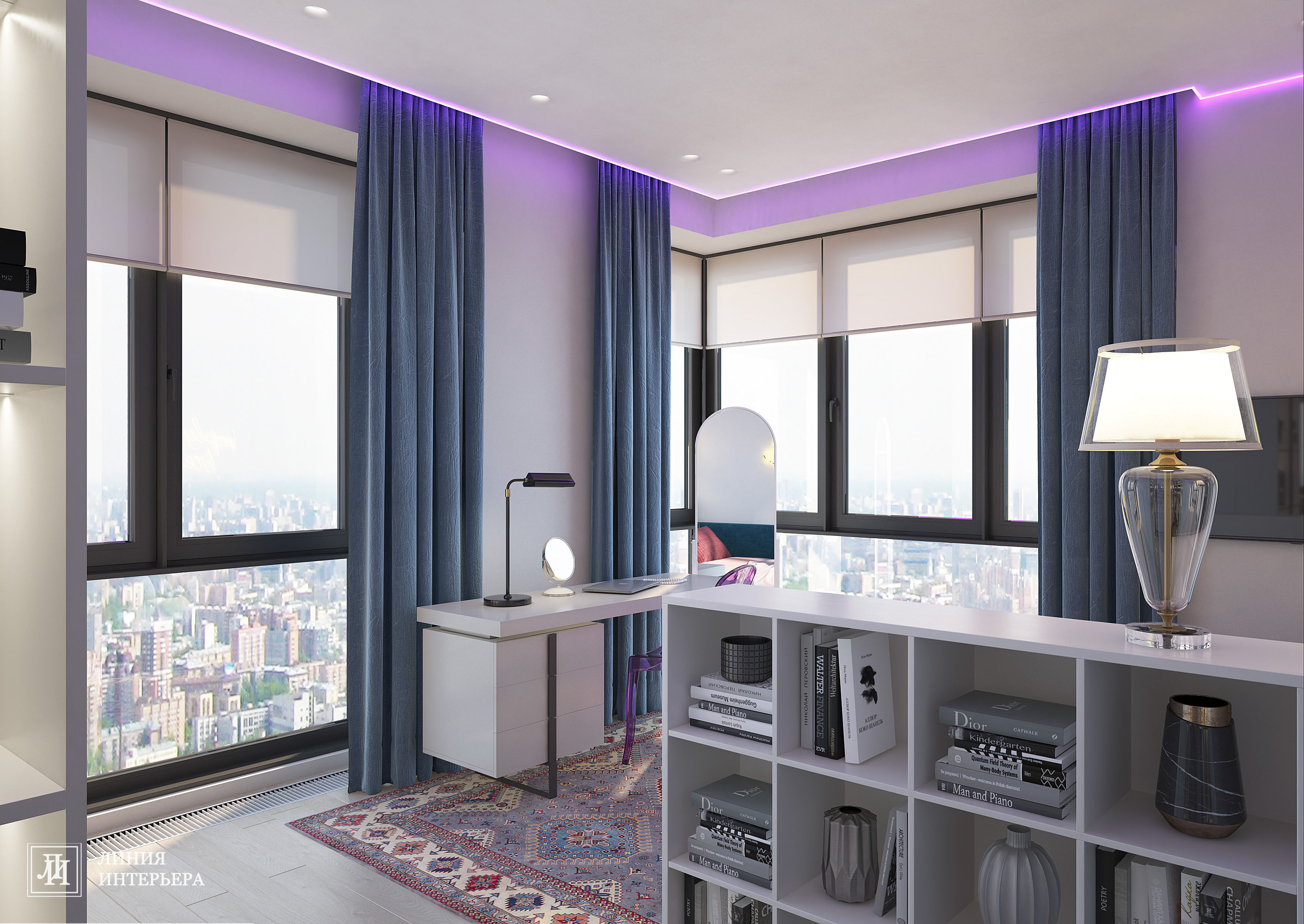 Интерьер квартиры в ЖК Фили Сити