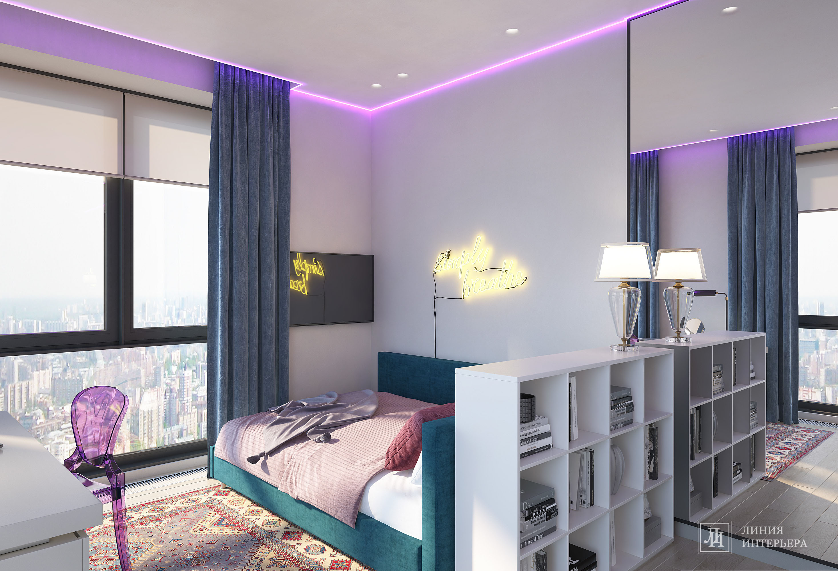 Интерьер квартиры в ЖК Фили Сити