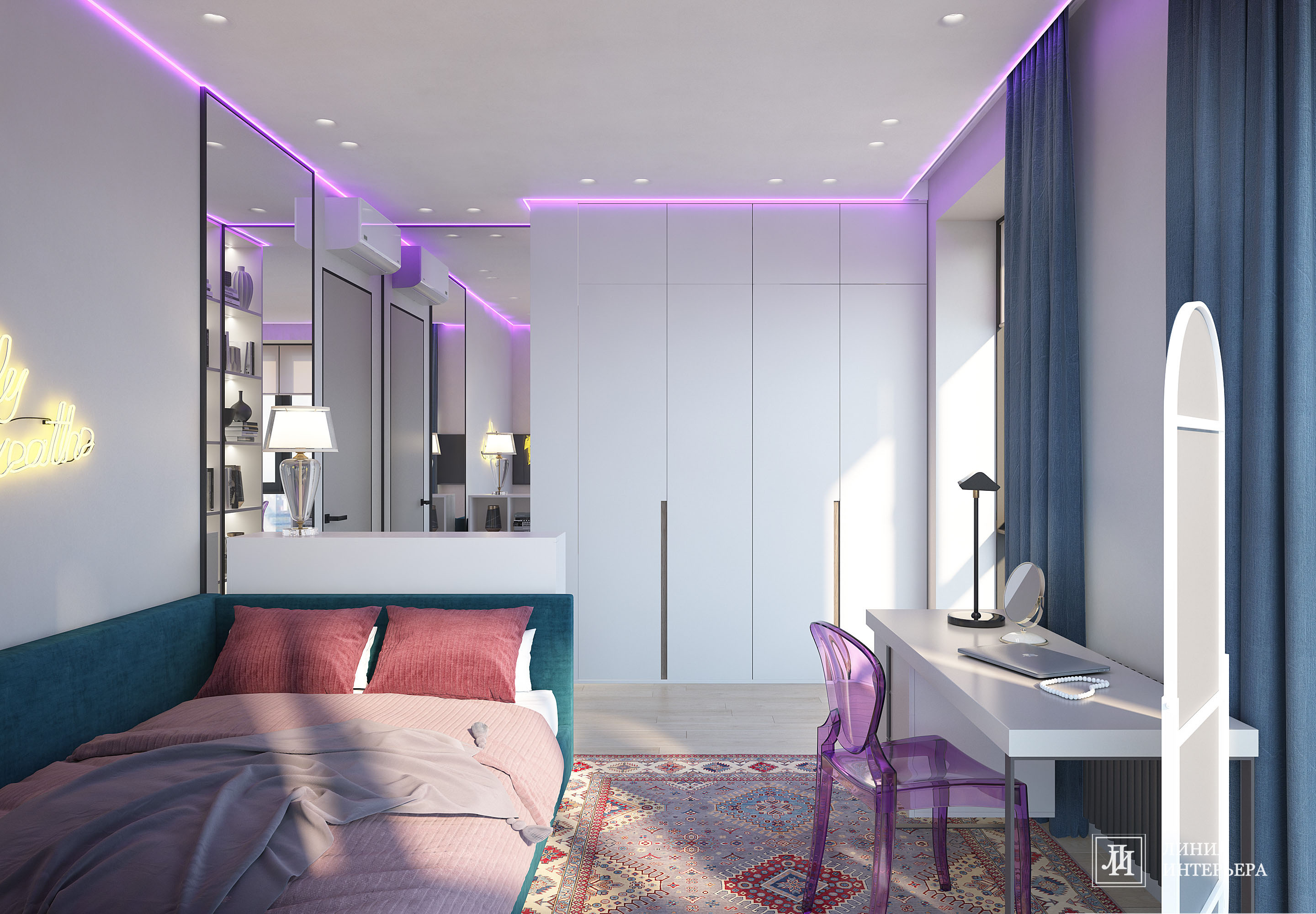 Интерьер квартиры в ЖК Фили Сити