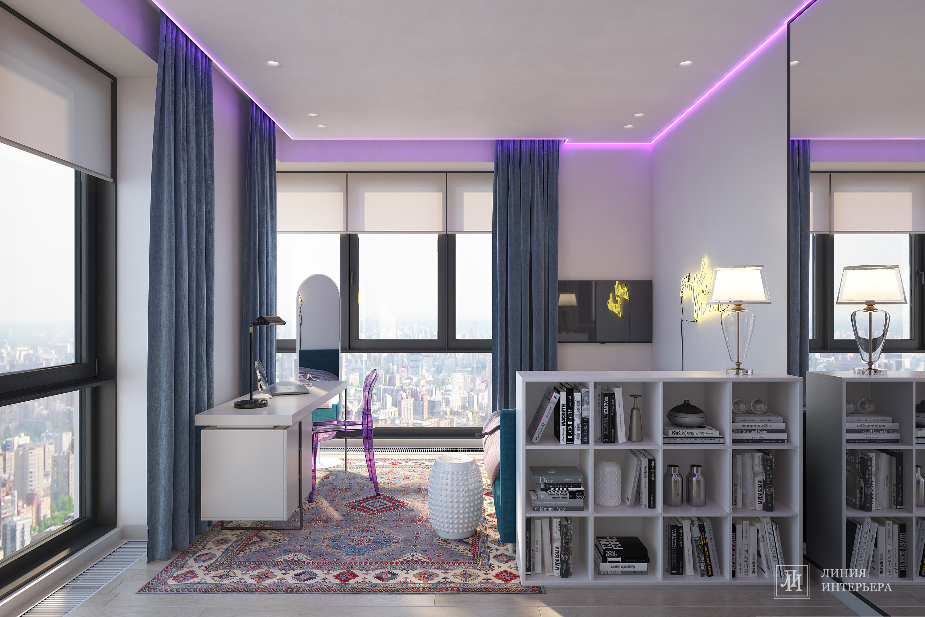 Интерьер квартиры в ЖК Фили Сити