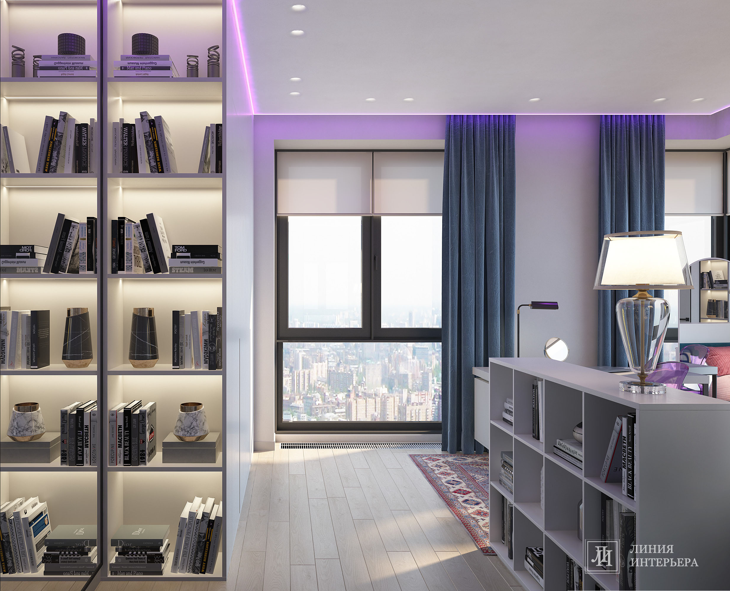 Интерьер квартиры в ЖК Фили Сити