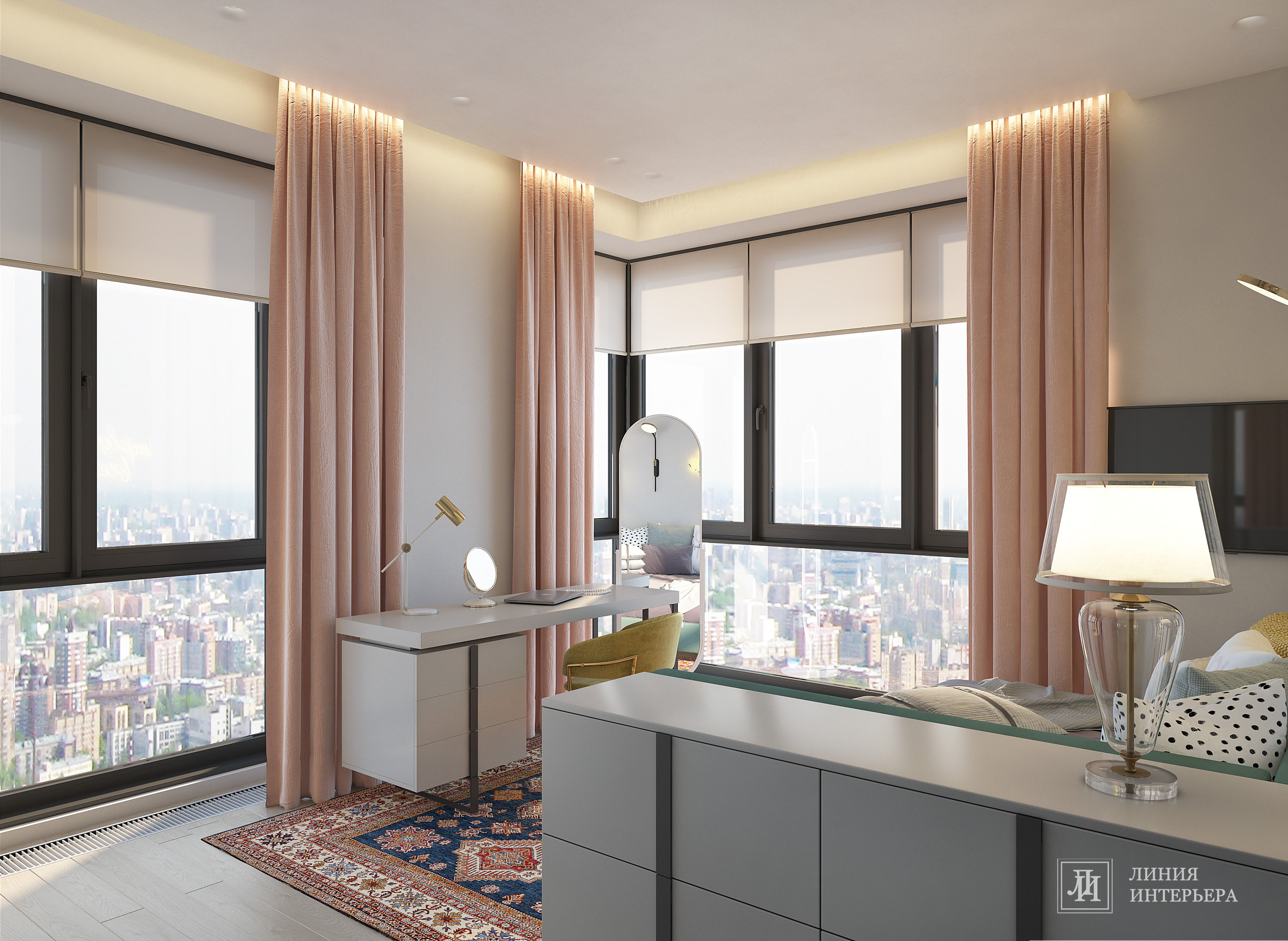 Интерьер квартиры в ЖК Фили Сити