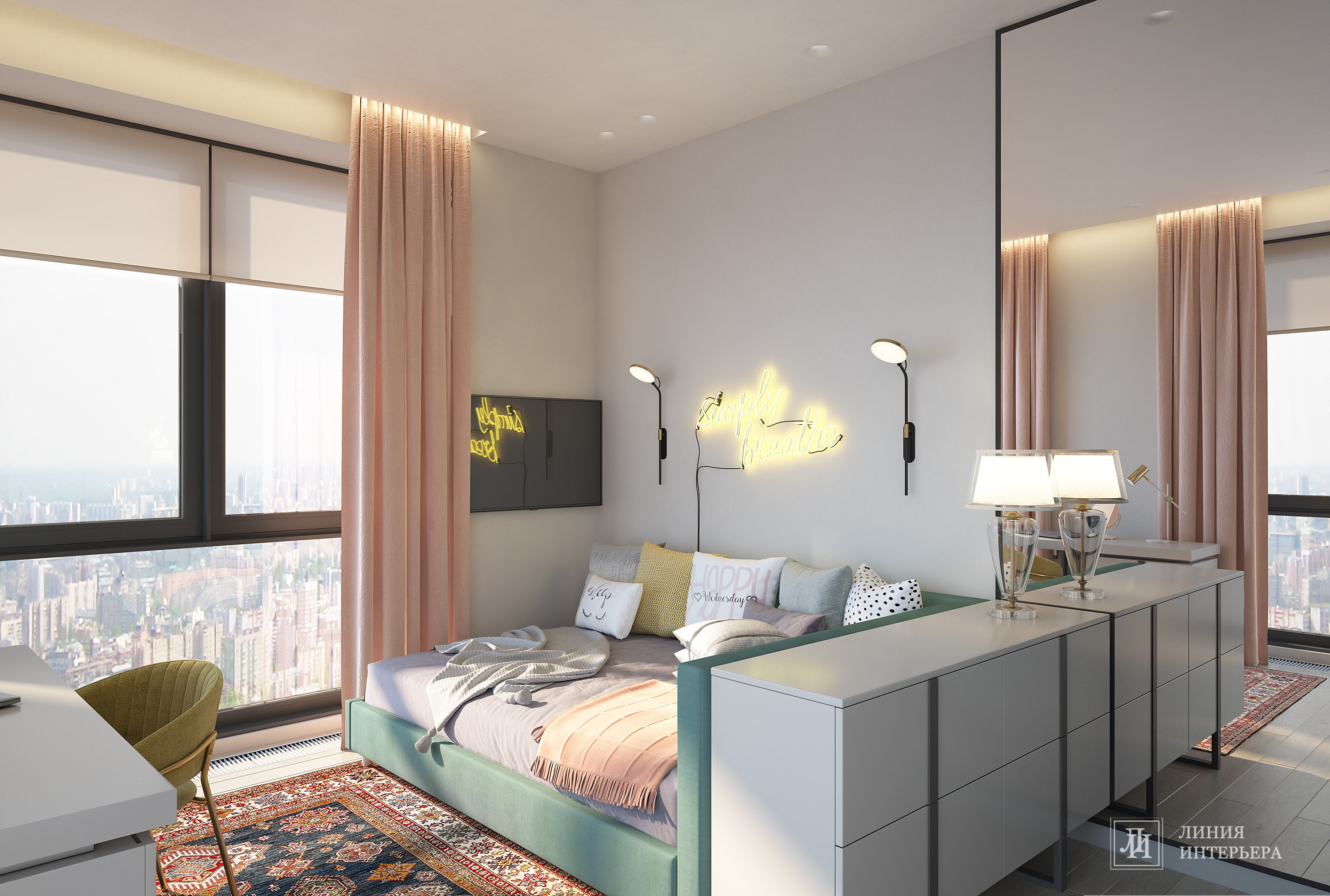 Интерьер квартиры в ЖК Фили Сити