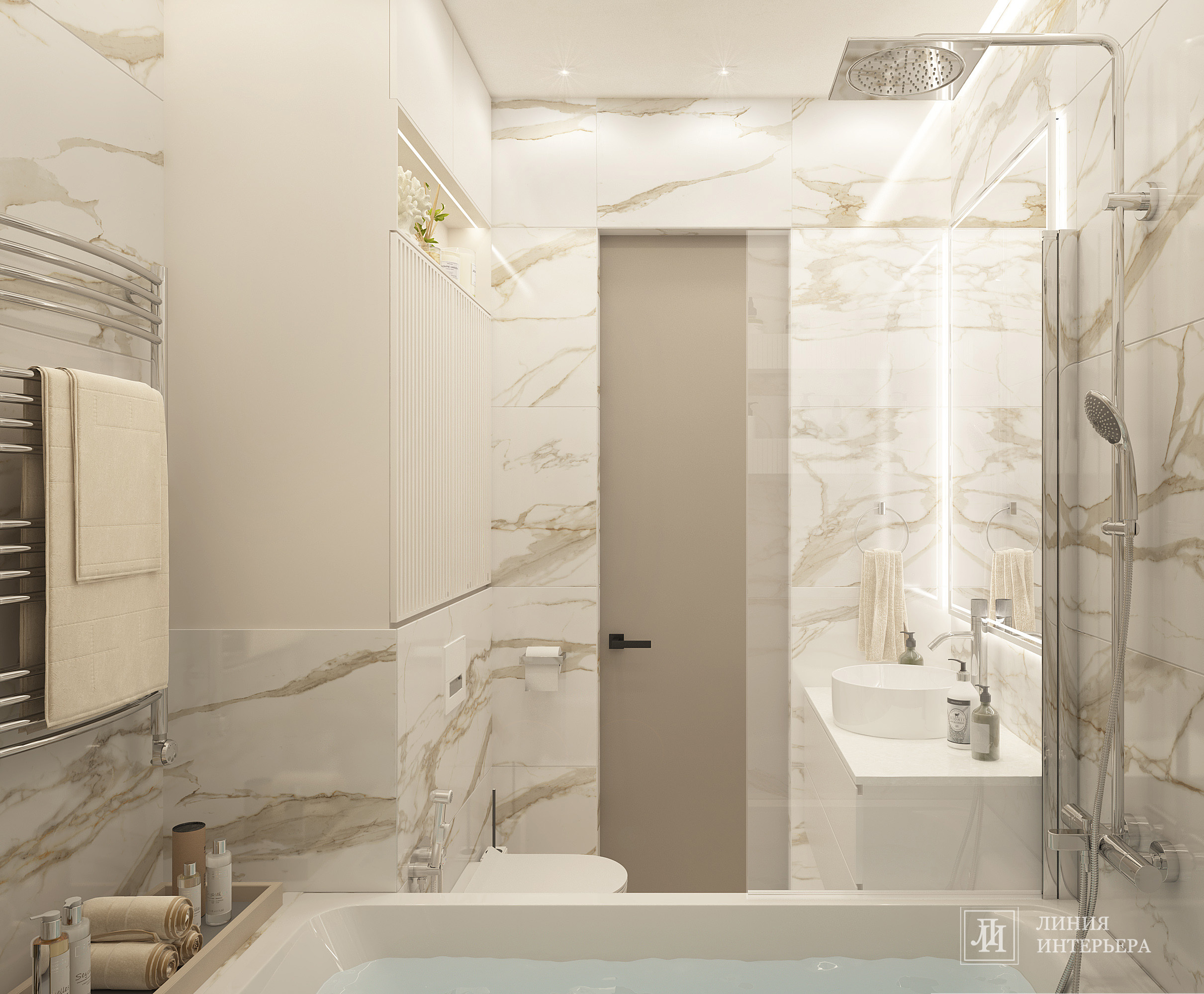 Интерьер квартиры в ЖК Фили Сити