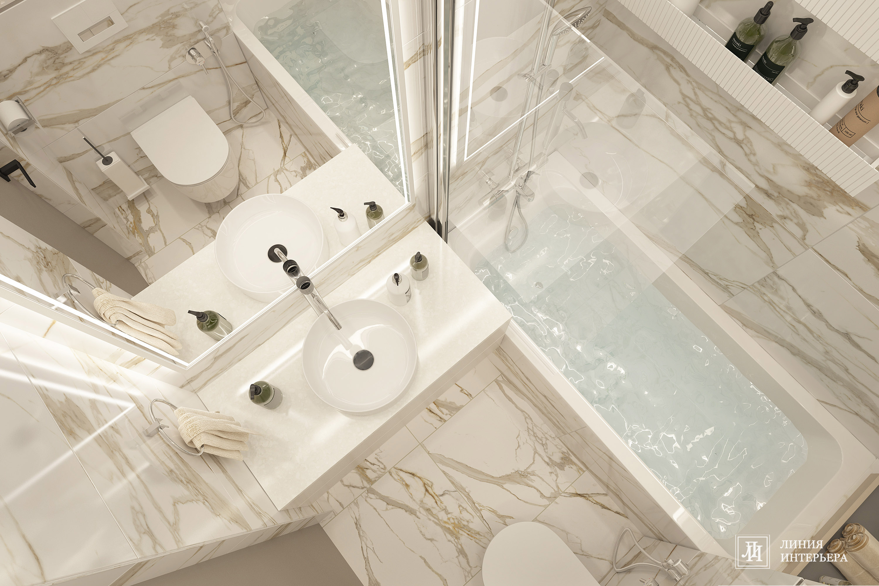 Интерьер квартиры в ЖК Фили Сити