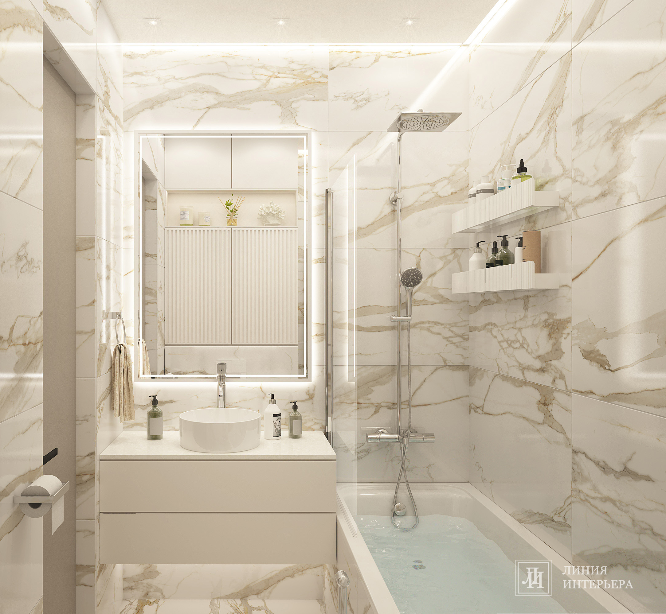 Интерьер квартиры в ЖК Фили Сити