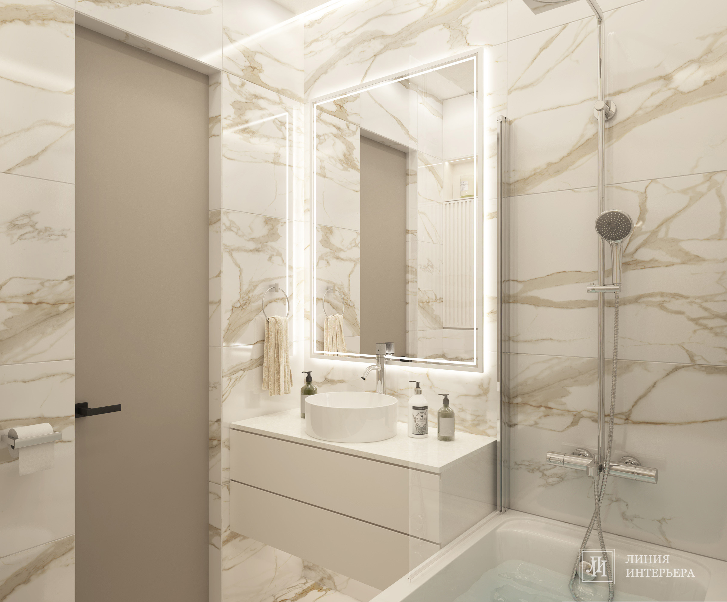 Интерьер квартиры в ЖК Фили Сити