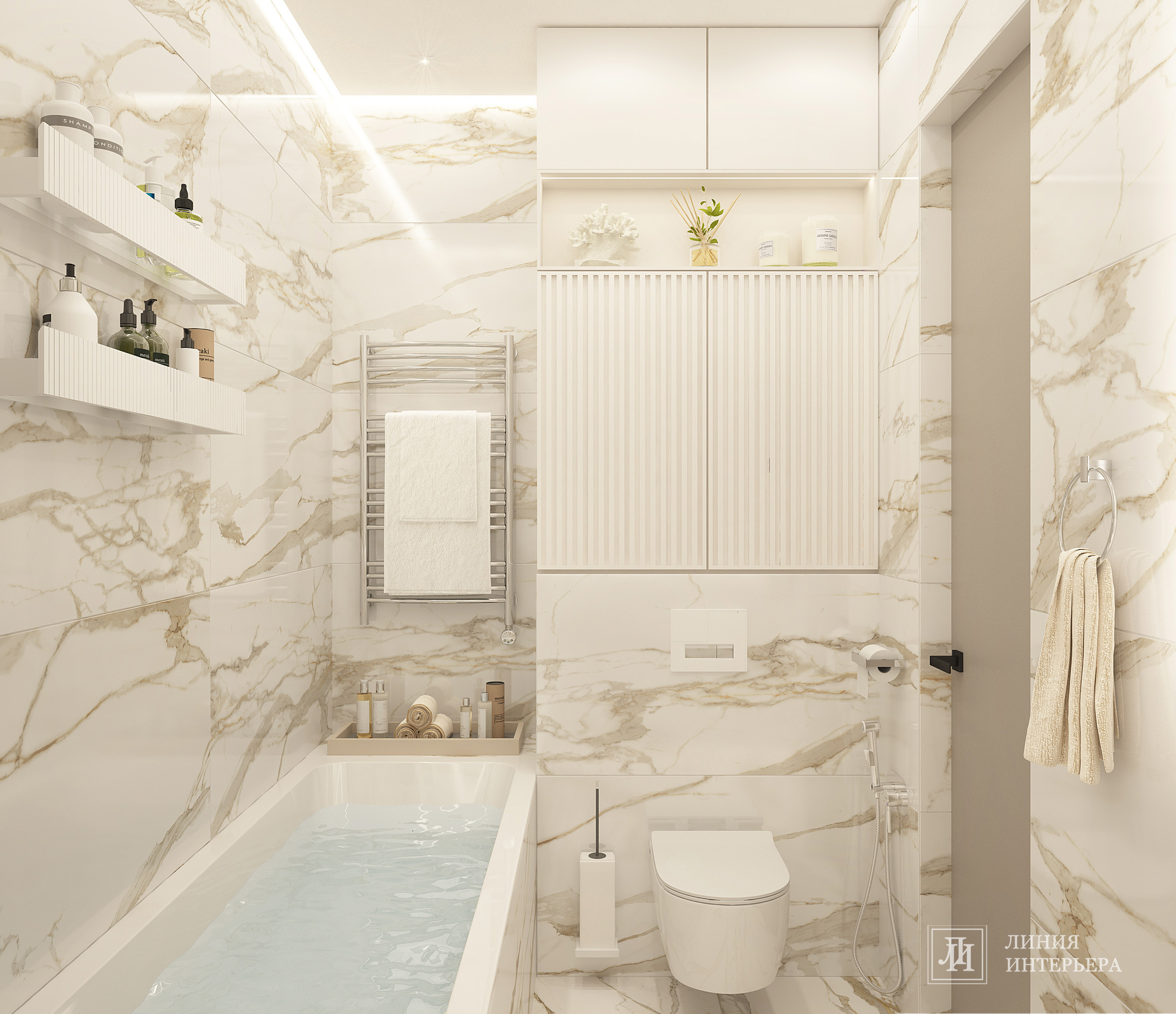 Интерьер квартиры в ЖК Фили Сити