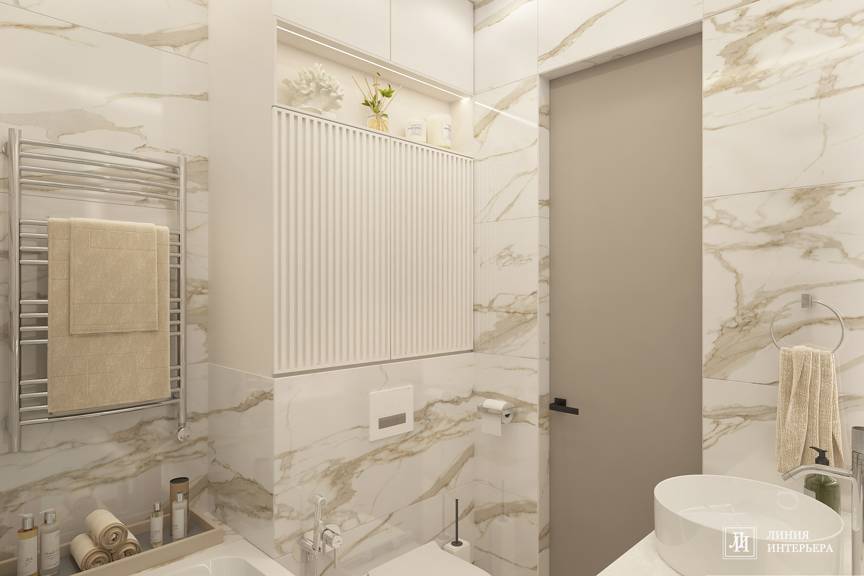 Интерьер квартиры в ЖК Фили Сити