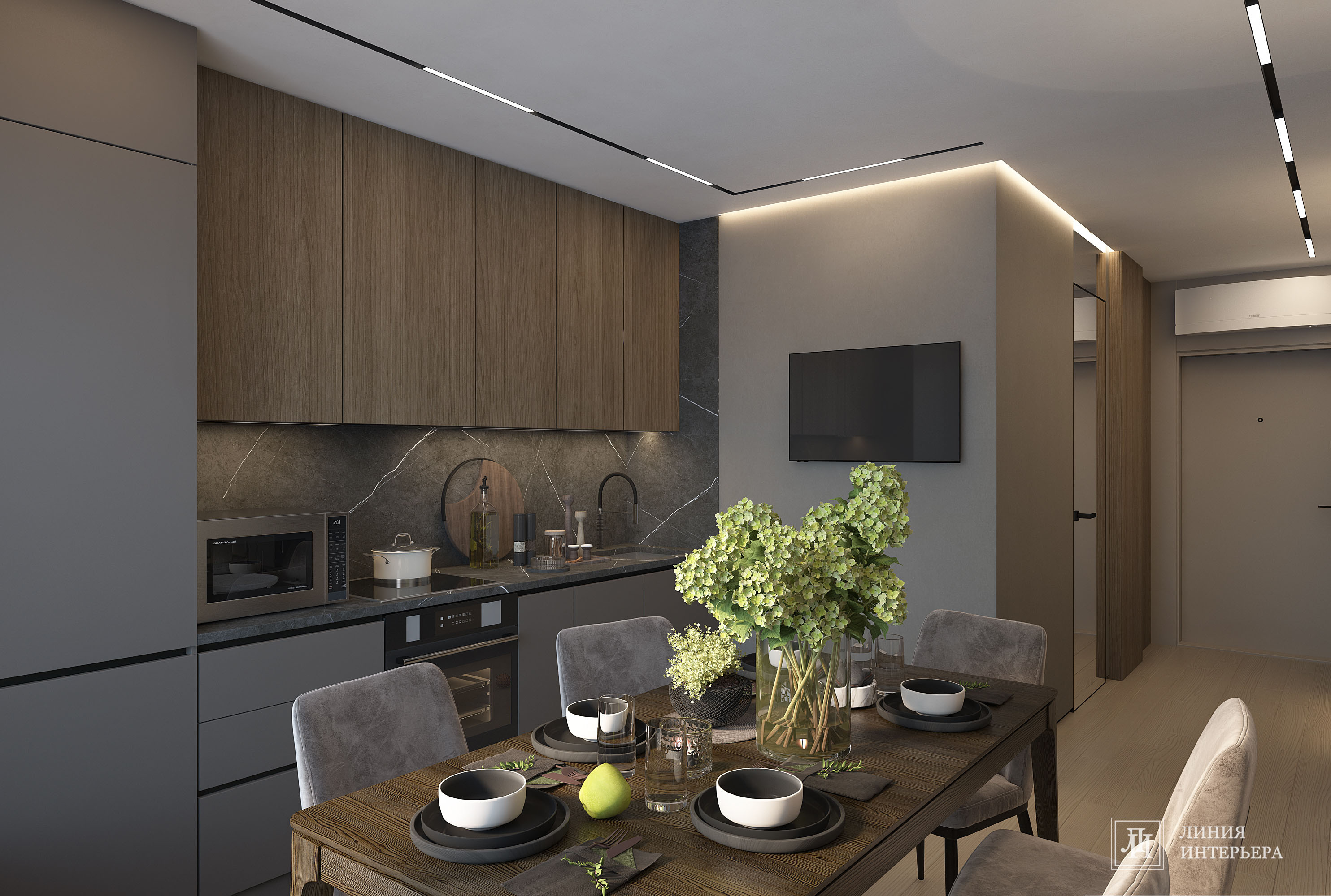 Дизайн однокомнатной квартиры