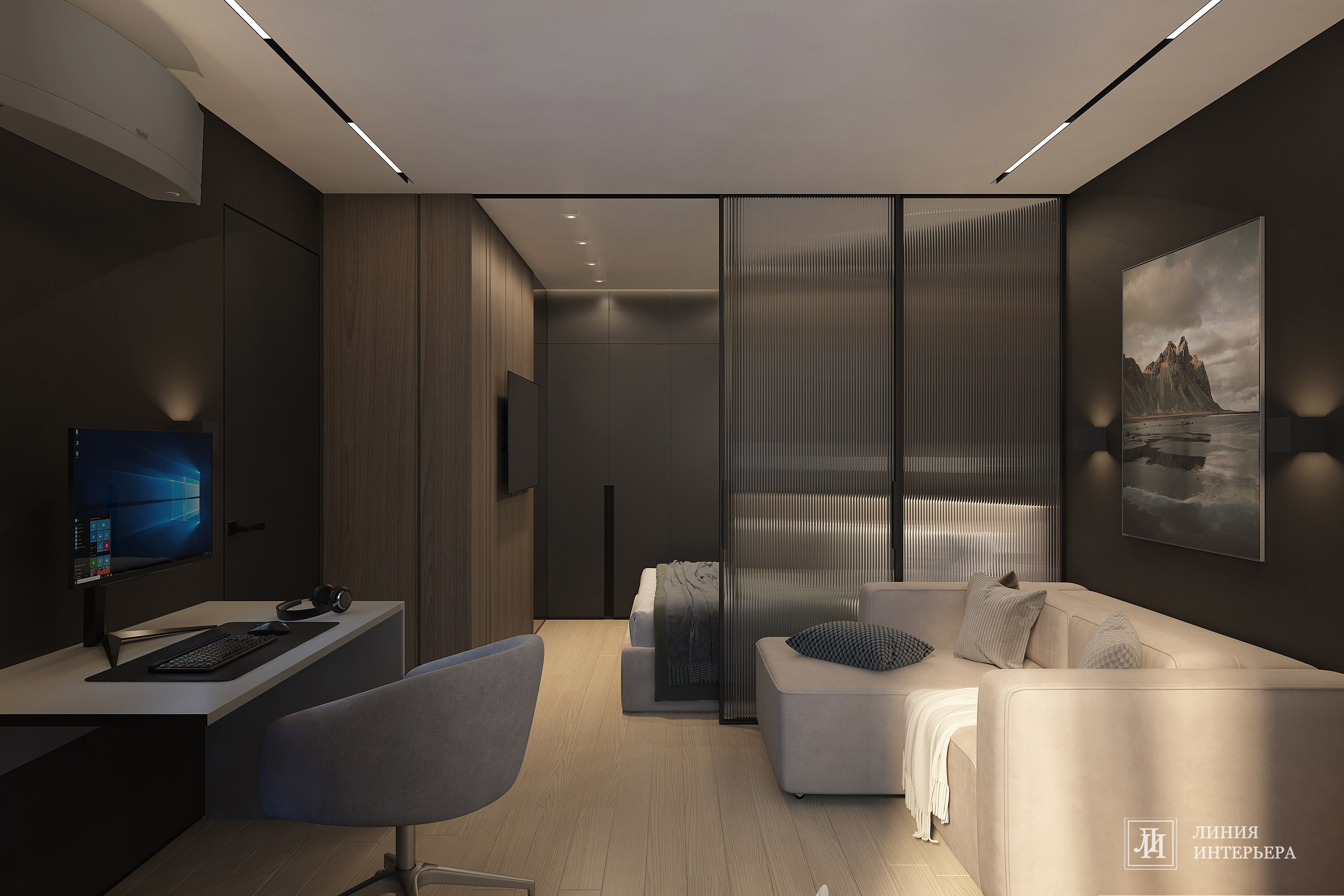 Дизайн однокомнатной квартиры