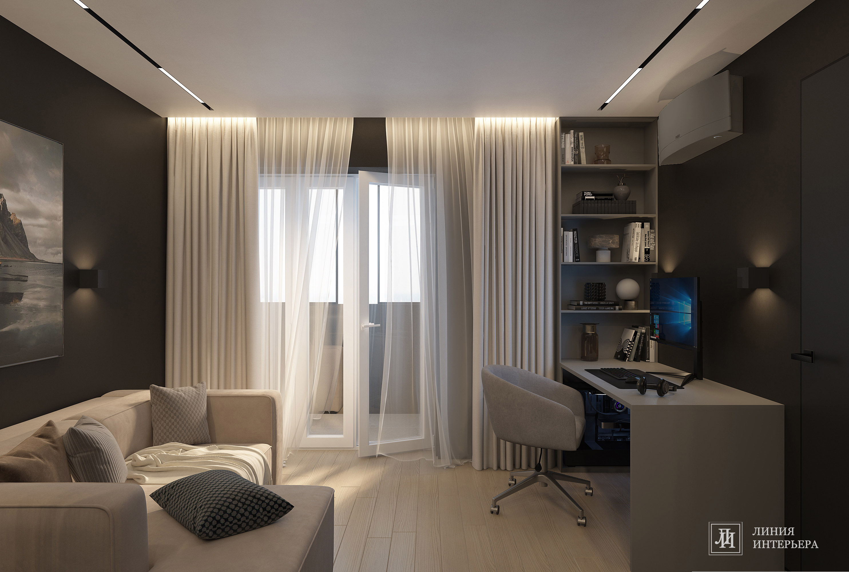 Дизайн однокомнатной квартиры