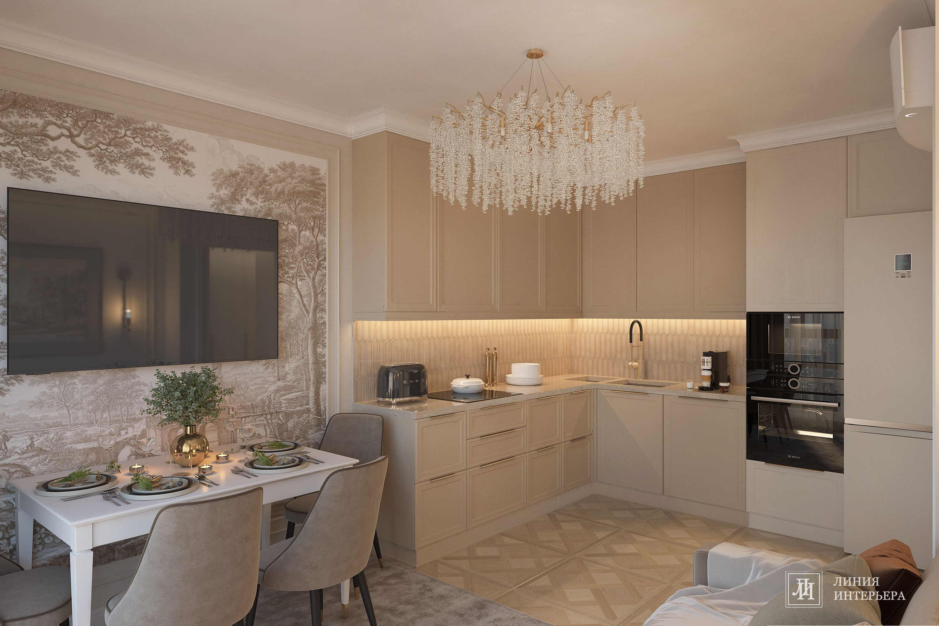 Дизайн квартиры в ЖК Аквилон