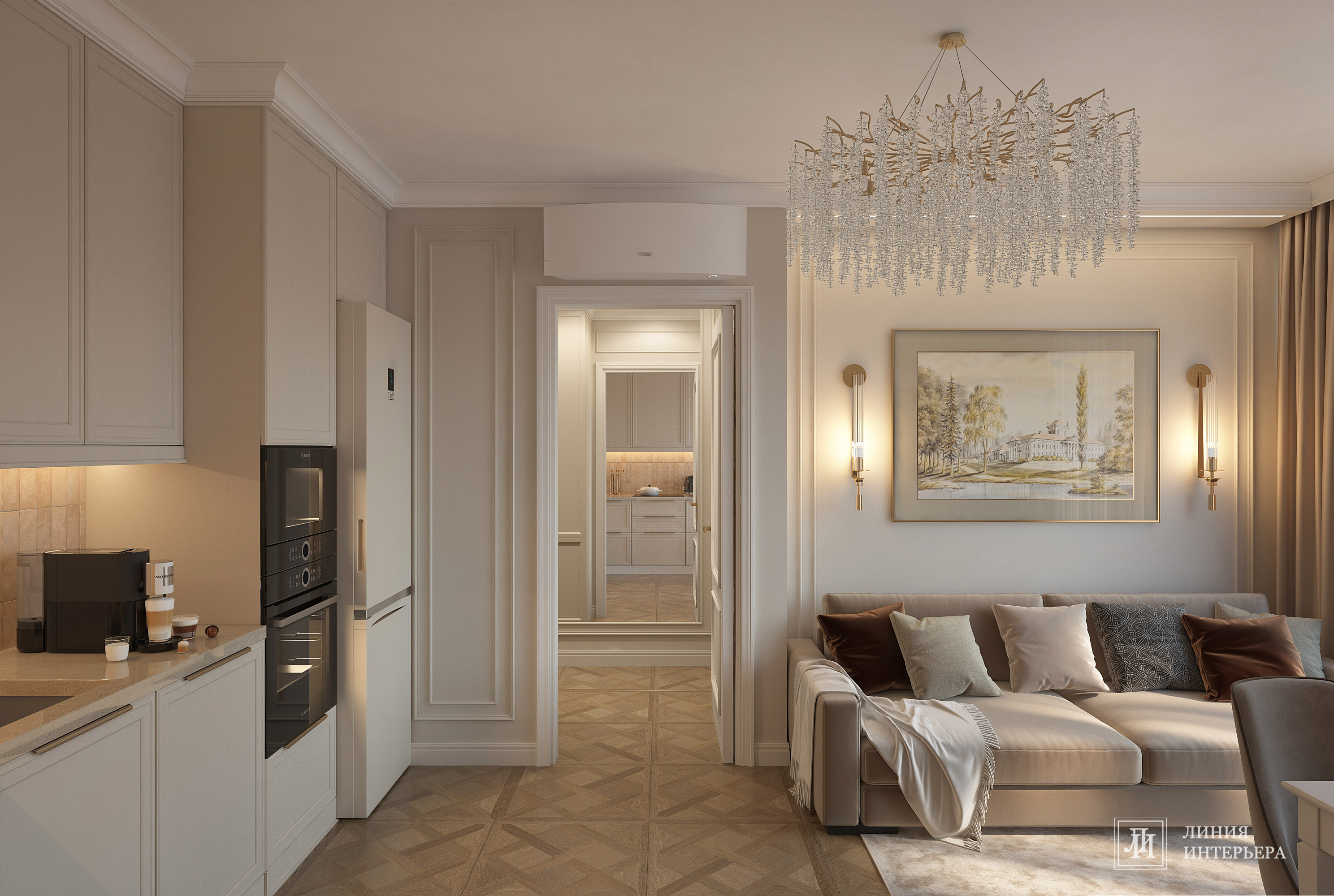 Дизайн квартиры в ЖК Аквилон