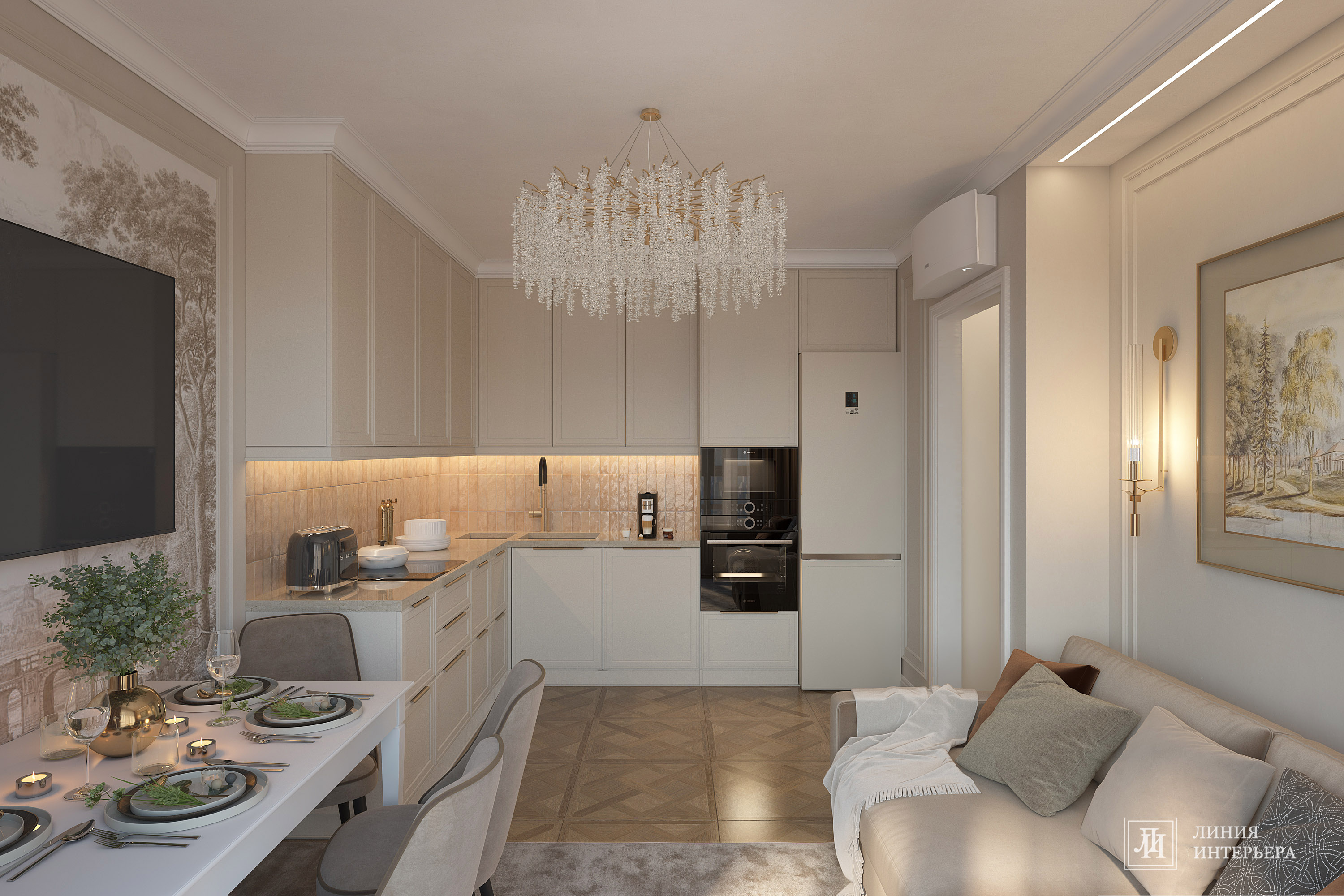 Дизайн квартиры в ЖК Аквилон